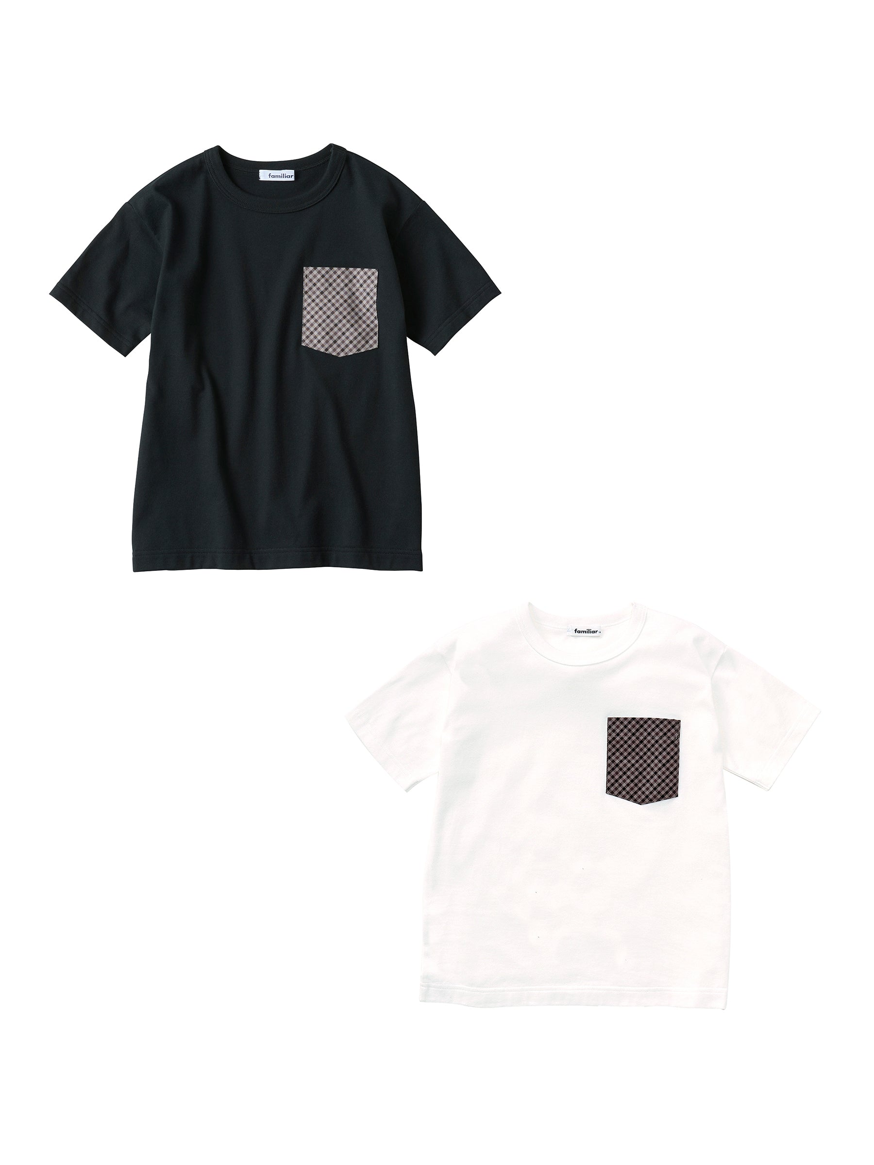 ファミリア familiar チェック Tシャツ 半袖 新品 未開封サイズ100cm