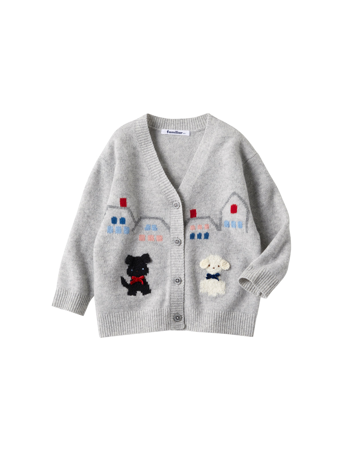 ファミリア ニットカーディガン 長袖 オンライン限定 散る 