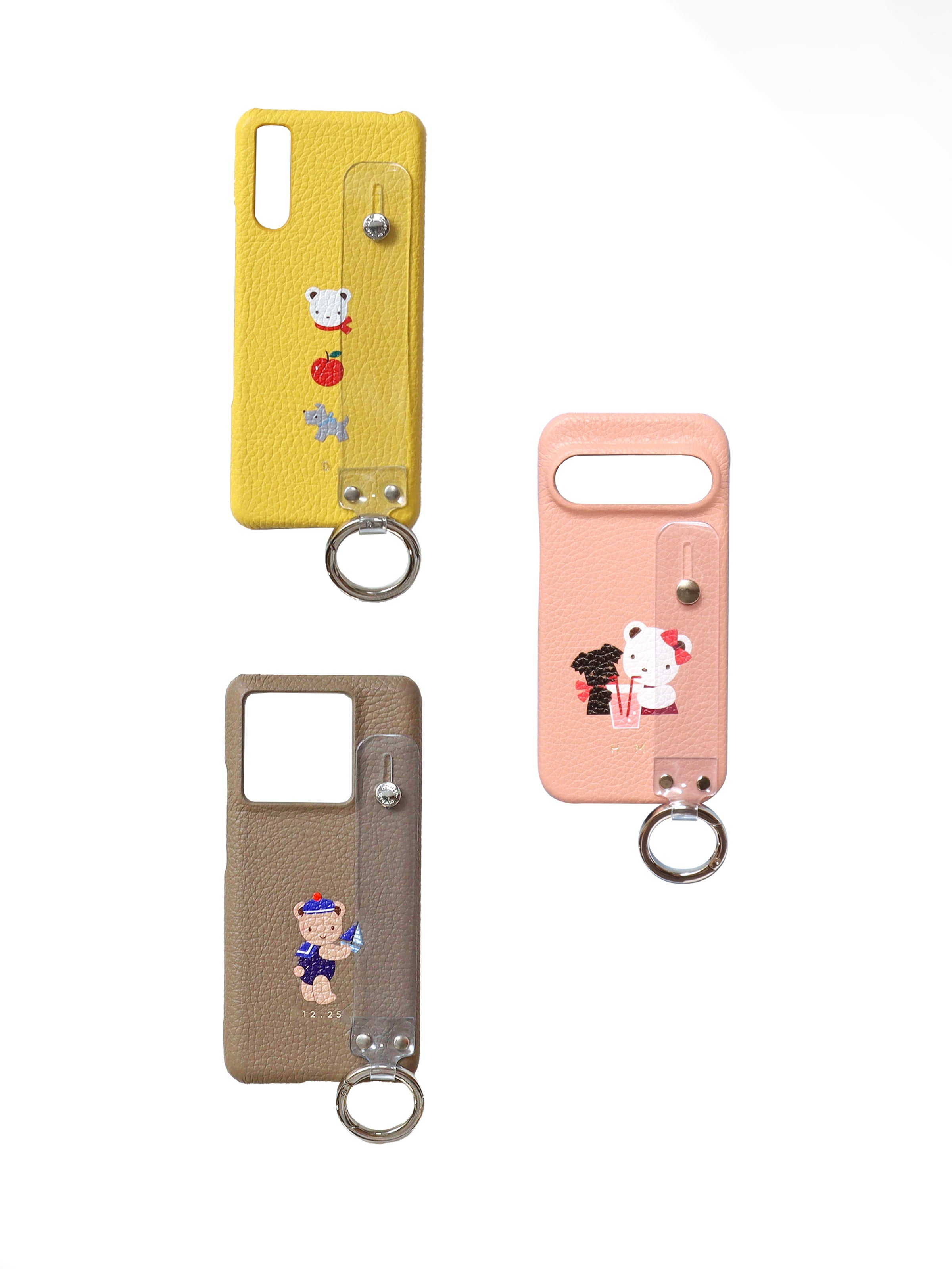 【受注販売】カスタマイズスマホケース(ハンドベルト付き・名入れ)(6月限定)