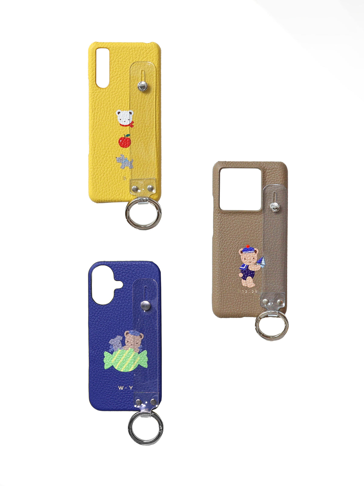 【受注販売】カスタマイズスマホケース(ハンドベルト付き・名入れ)(6月限定)