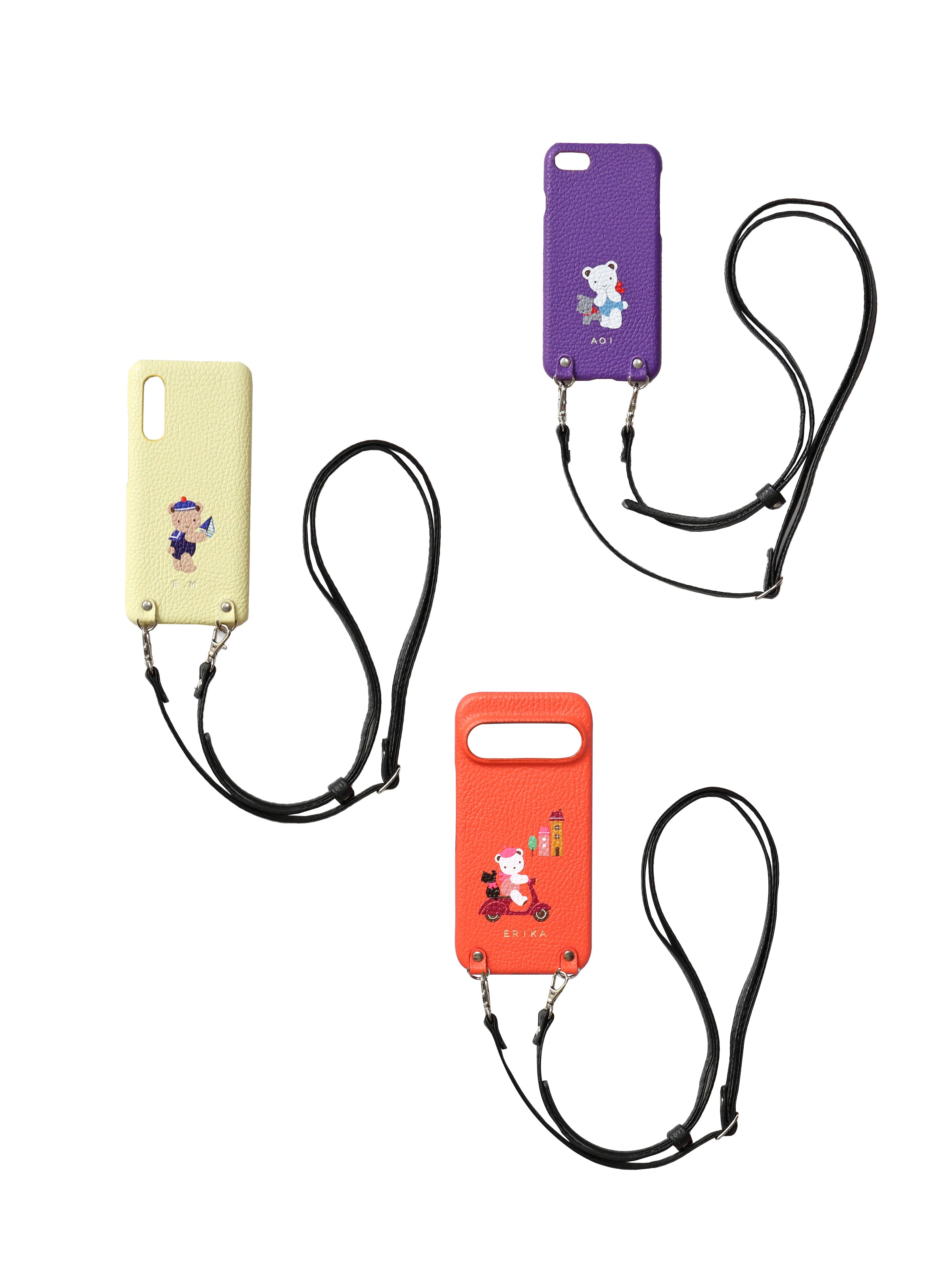 【未使用】ファミリア 受注カスタマイズ スマホショルダー 受注販売】カスタマイズスマホケース(ショルダーストラップ付き
