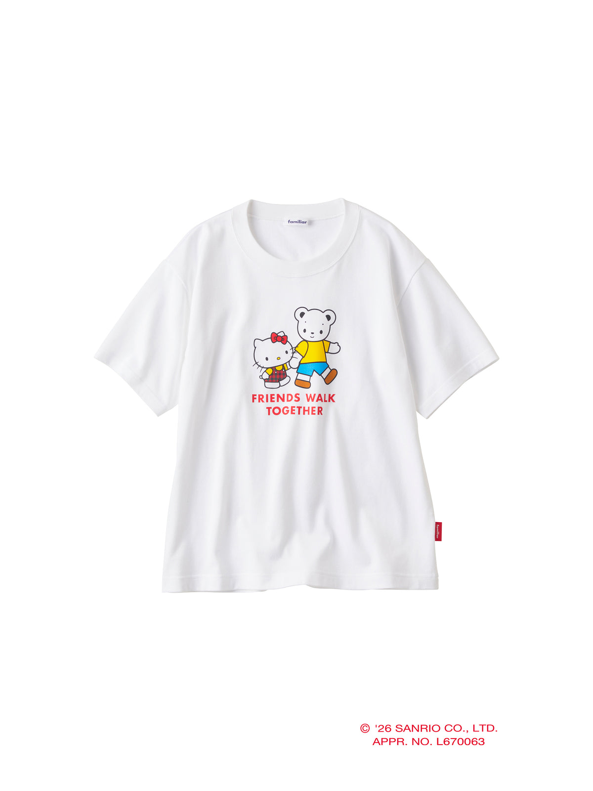 Tシャツ〈ハローキティ × familiar〉