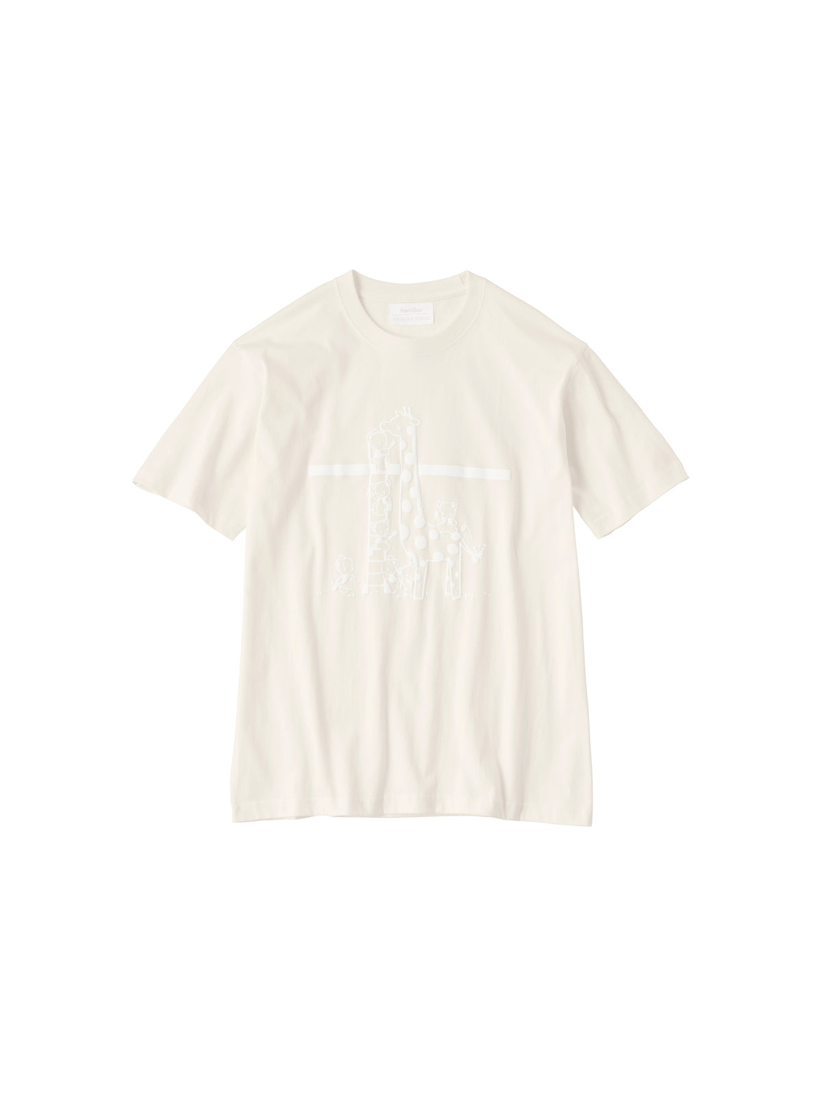【ARCHIVE MARKET】立体プリントのTシャツ(キリン)〈keisuke kanda × familiar〉