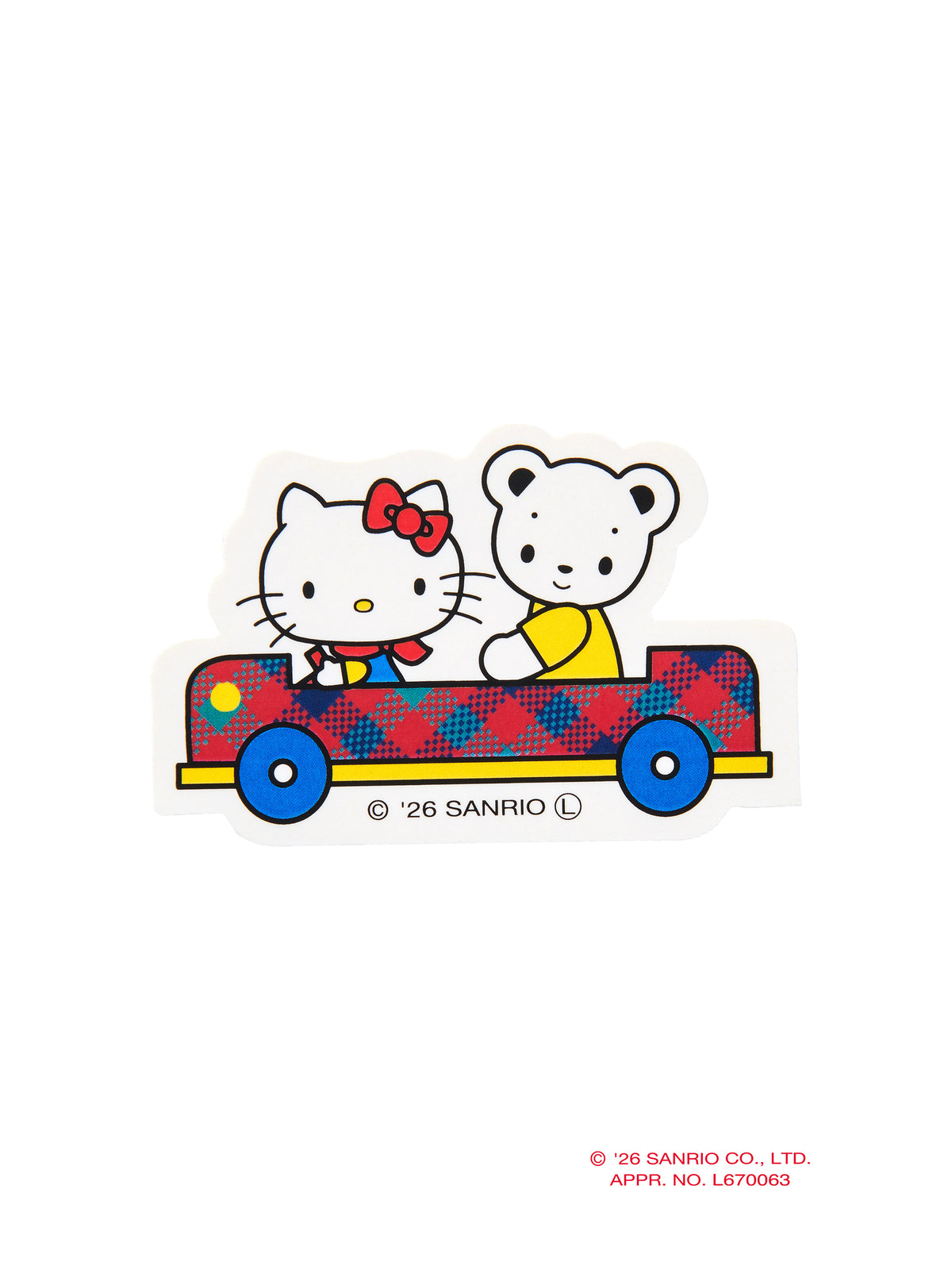 ステッカー〈ハローキティ × familiar〉