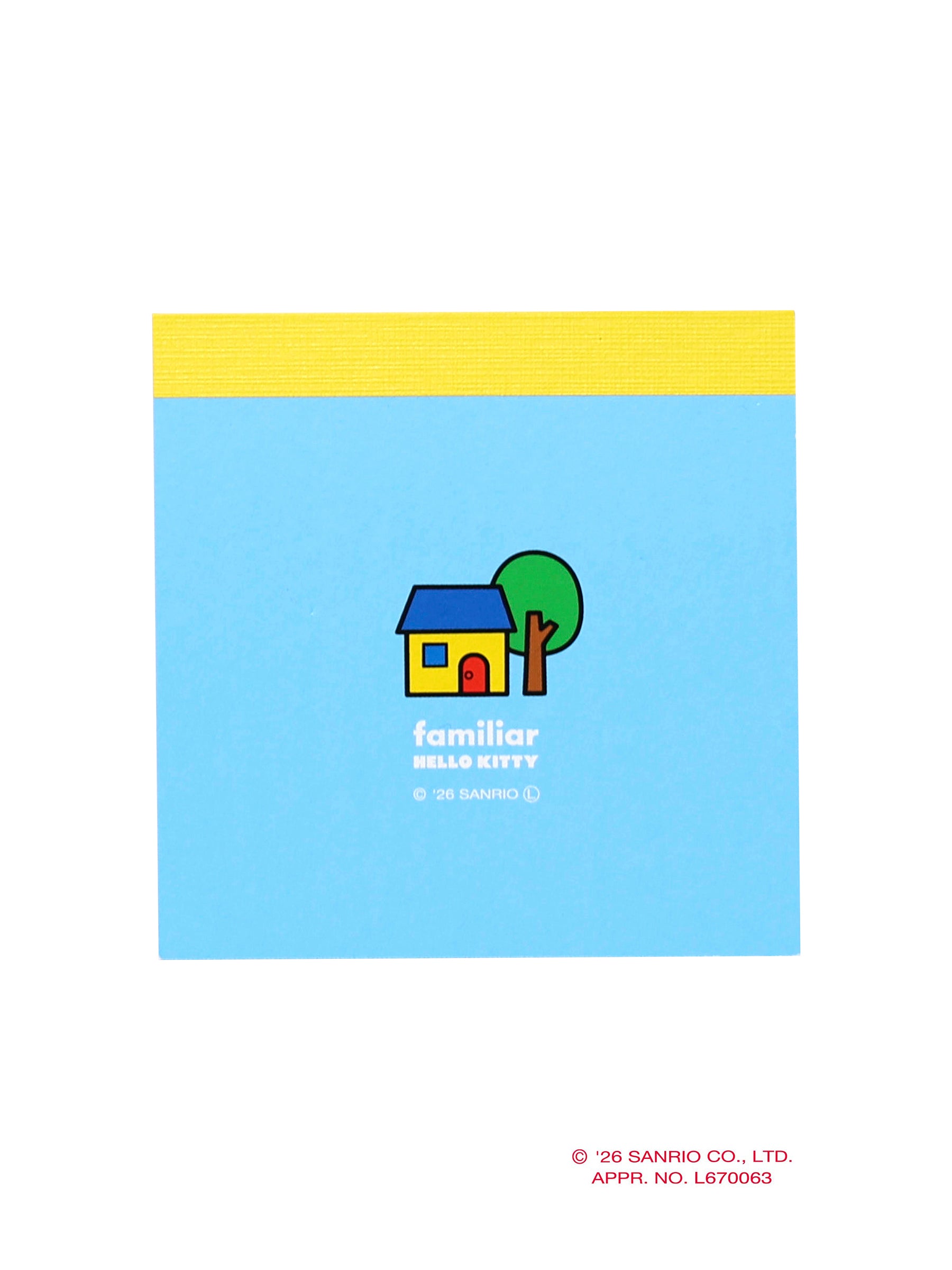 メモ帳〈ハローキティ × familiar〉