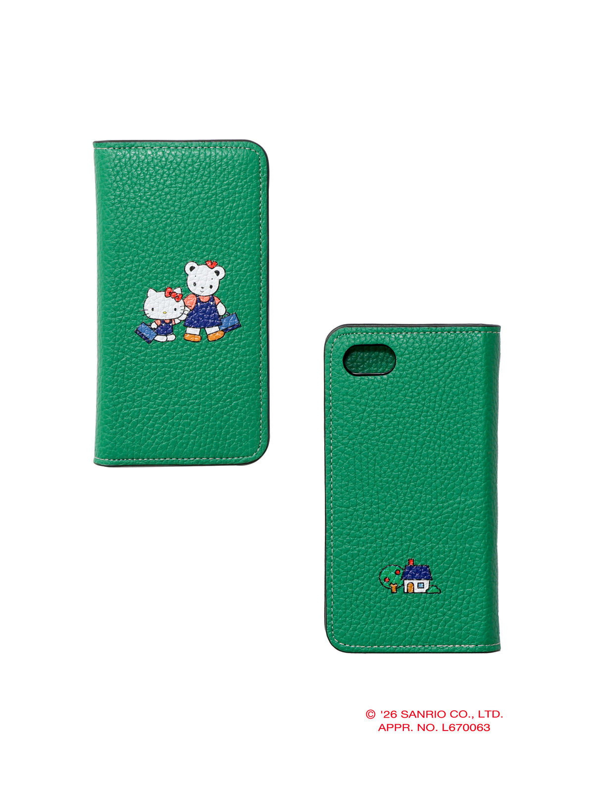 【受注販売】カスタマイズスマホケース(手帳型)〈ハローキティ × familiar〉