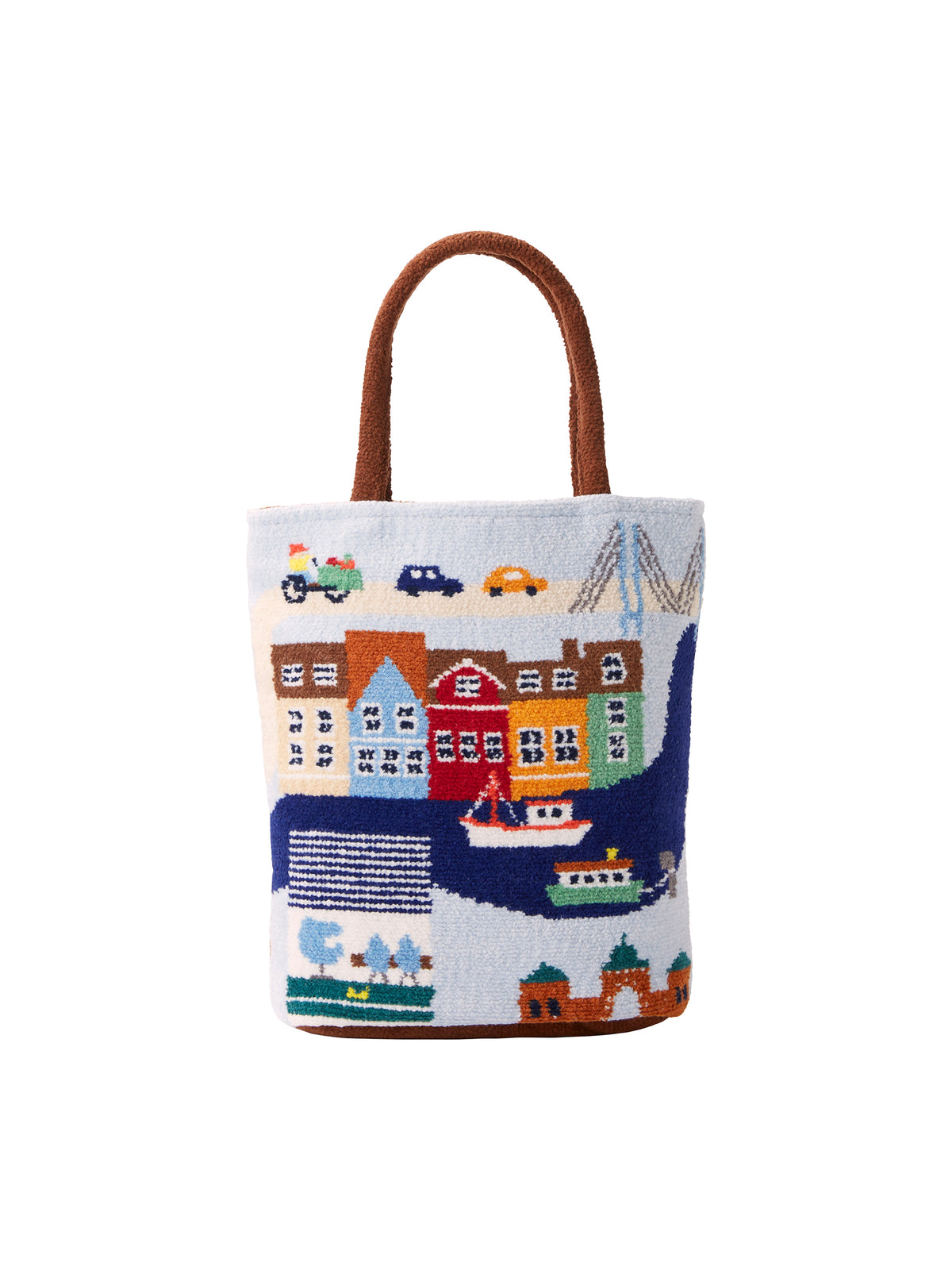 新品 ファミリア シェニール織バッグ クリスマス つよく 