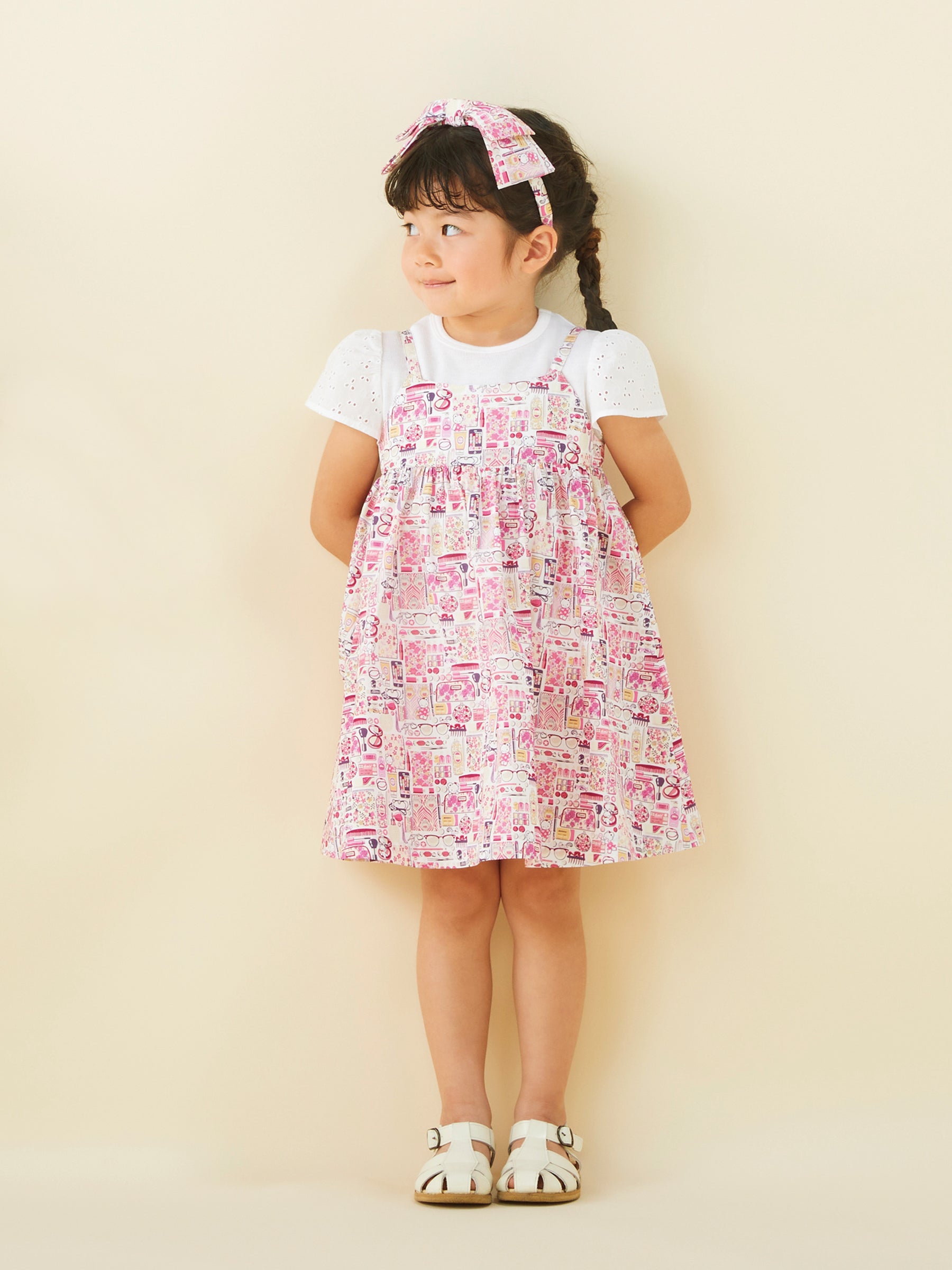 【ARCHIVE MARKET】ジャンパースカート〈familiar Made with Liberty Fabrics〉