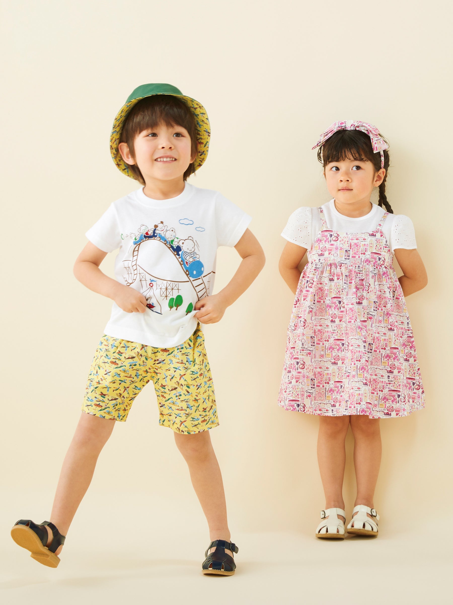【ARCHIVE MARKET】ジャンパースカート〈familiar Made with Liberty Fabrics〉