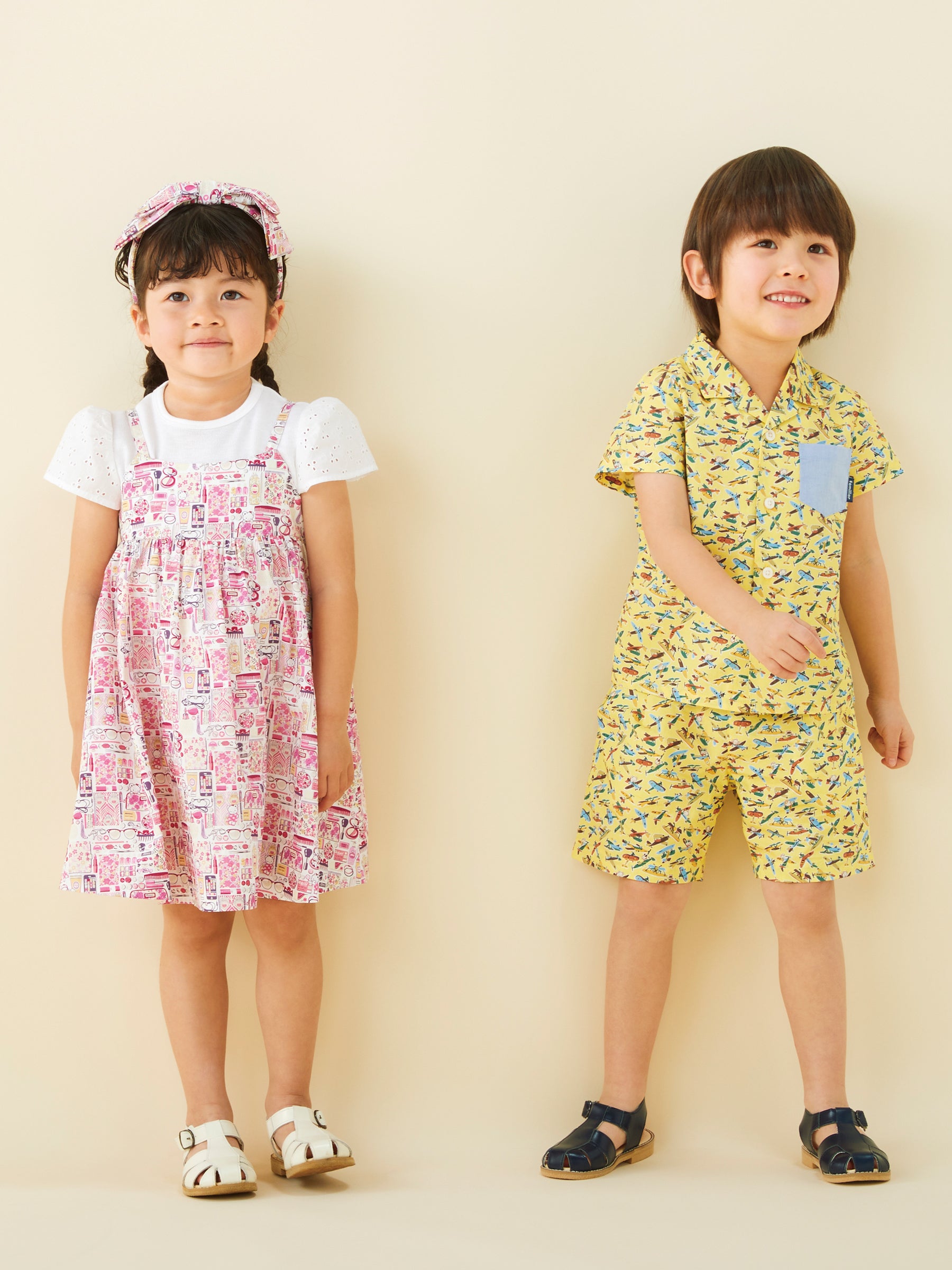 【ARCHIVE MARKET】ジャンパースカート〈familiar Made with Liberty Fabrics〉
