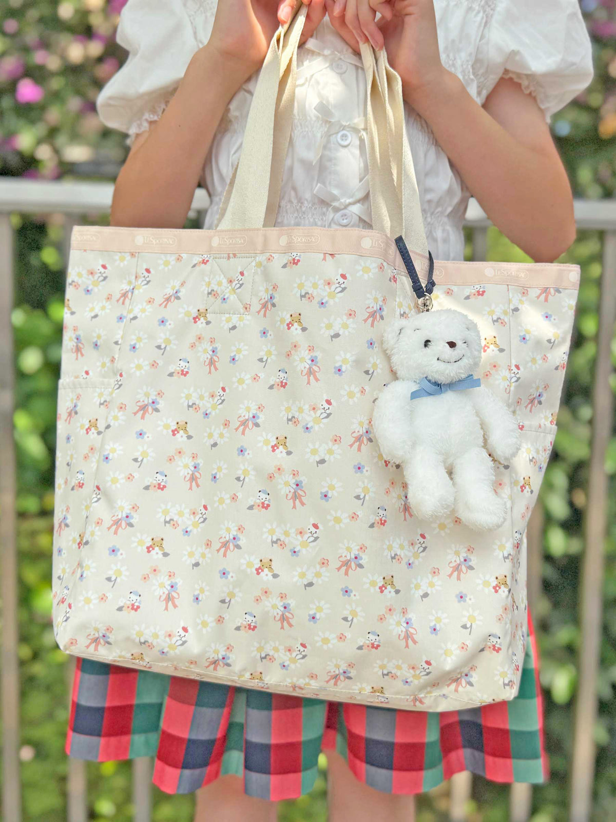 リバーシブルトートバッグ〈LeSportsac × familiar〉