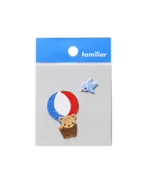 ワッペン(気球に乗って)