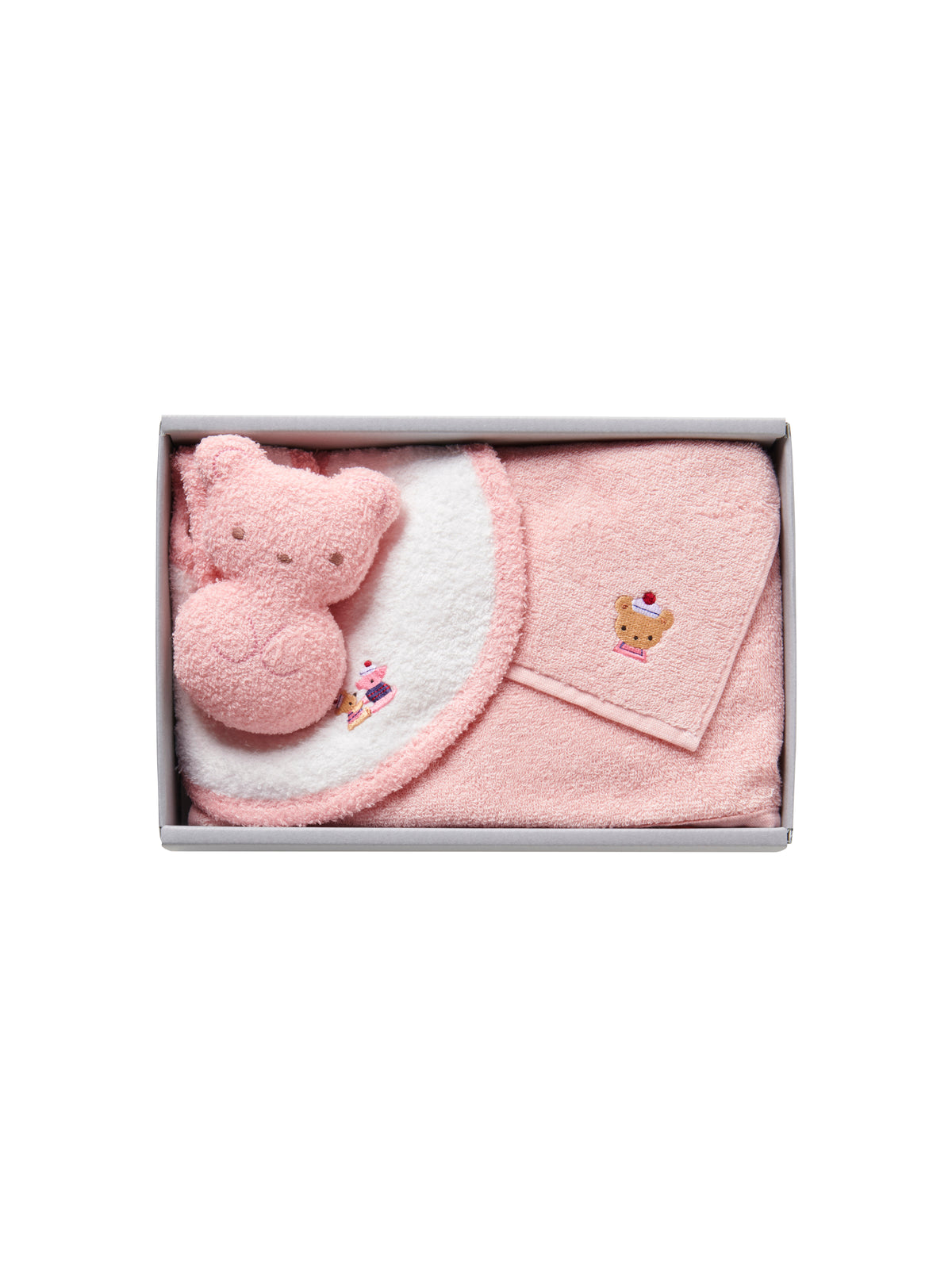 Set of bib, mascot and towel handkerchief