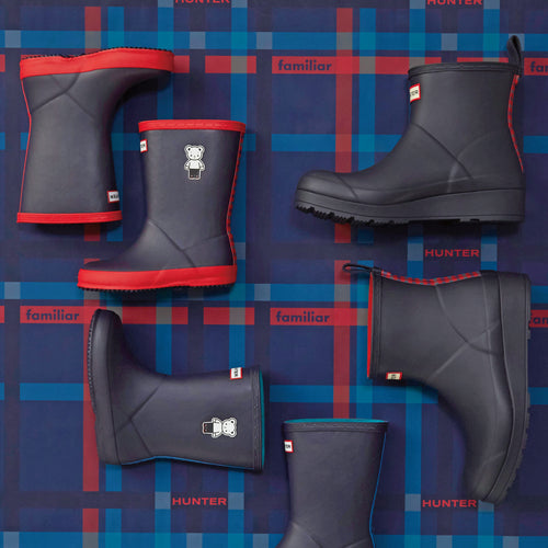 HUNTER×familiar 初のコラボレーション！親子で使えるレイングッズが登場！