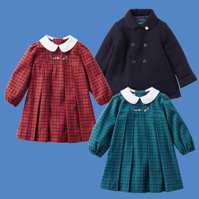 ふるさと納税 服 男 山梨県 南アルプス市 6-160 ファミリア ポレロ　刺繍入り　毛50％　アクリル50％　 ネイビー　１００ｃｍ　ALPEB033-NV-100 ネイビー　１… pd_f779b5d5060534607309e9f2709