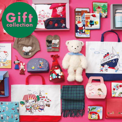 ギフトアイテムと合わせてノベルティの「ブランケット（ポーチ付き）」が登場！