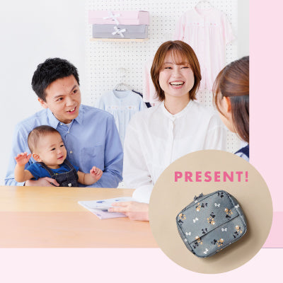 保険ご契約のノベルティにクマちゃんとテリアの総柄のポーチが新登場！