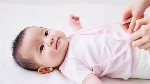 肌着の着せ方体験＆出産準備品紹介