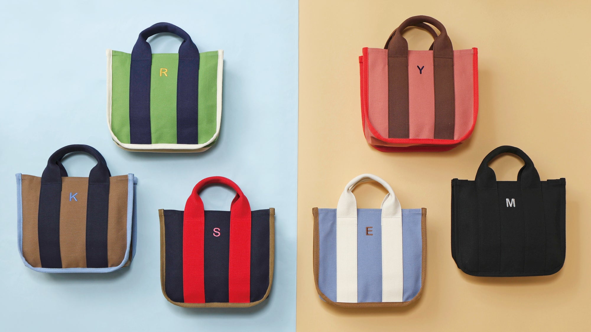 神戸・東京限定】イニシャル刺繍オーダー「トートバッグ