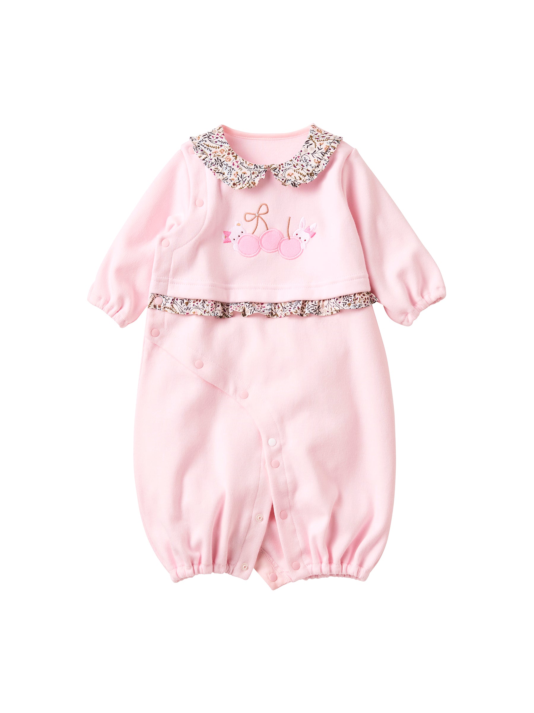 【ファミリア】新品 ロンパース ツーウェイオール ピンク うさぎ 女の子 長袖 ツーウェイオール（秋冬～春） | ファミリア公式サイト