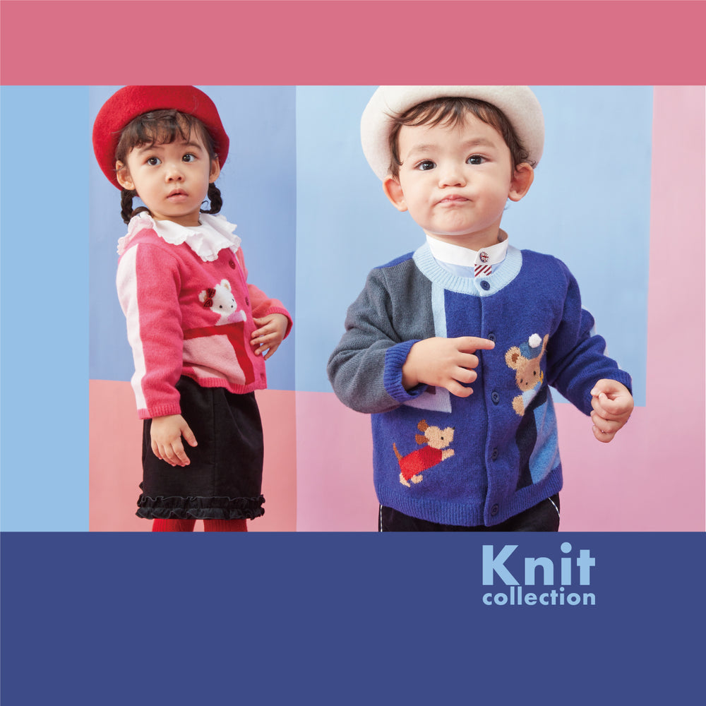 値下げ!】[ファミリア/familiar]100/110cm スーツ4点セット 濃紺＆紺  