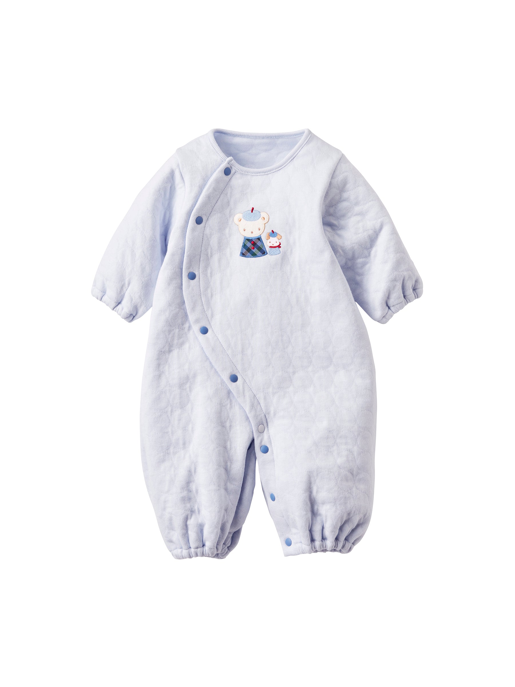 一度使用　ファミリア　チェックオーバーオール　80 ファミリア ファミリアチェック柄 ウール混 秋冬 オーバーオール