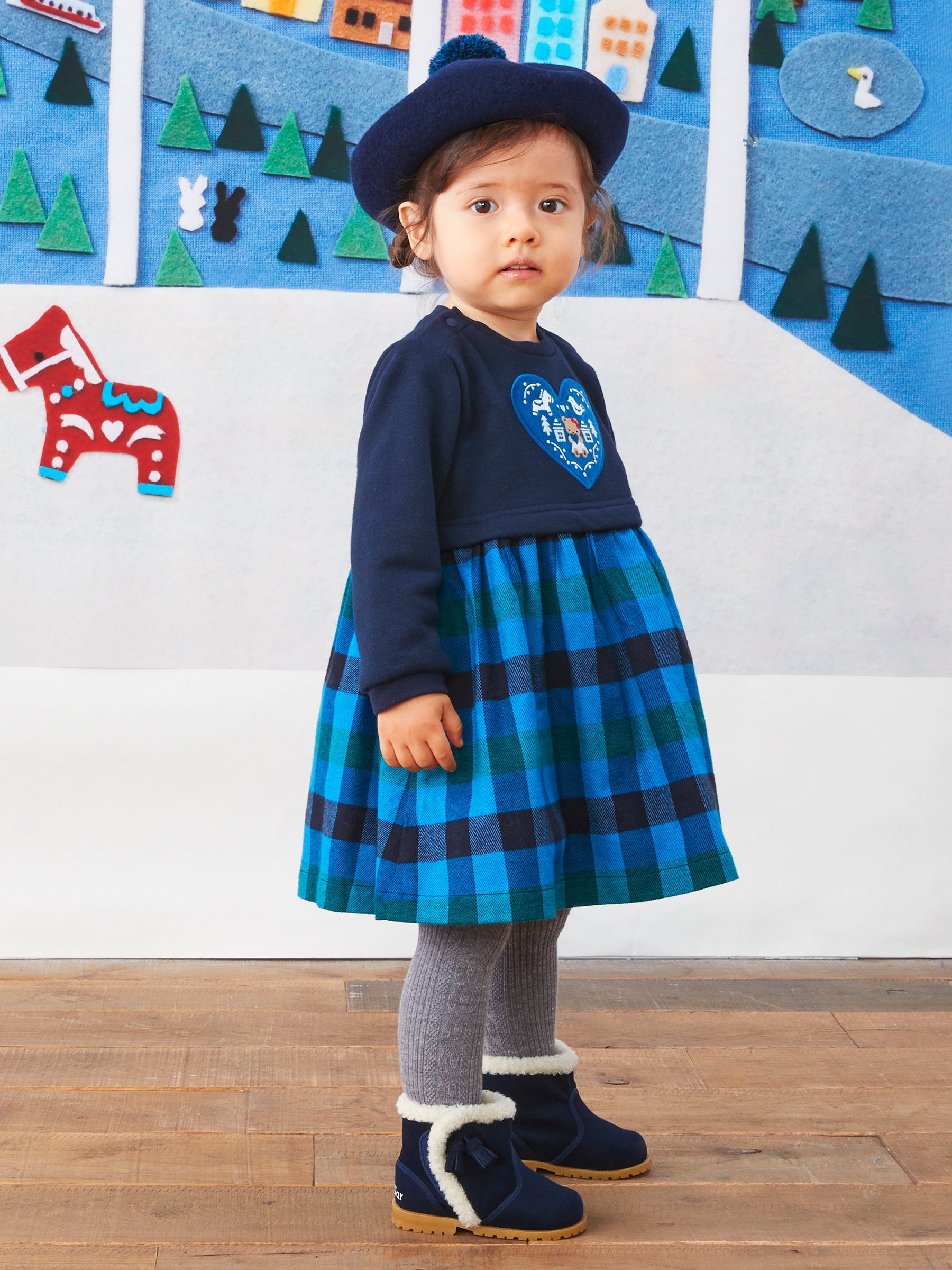 ❇︎2020今季　ファミリア　リバティプリントワンピース　90 新品　未使用キッズ服女の子用(90cm~)