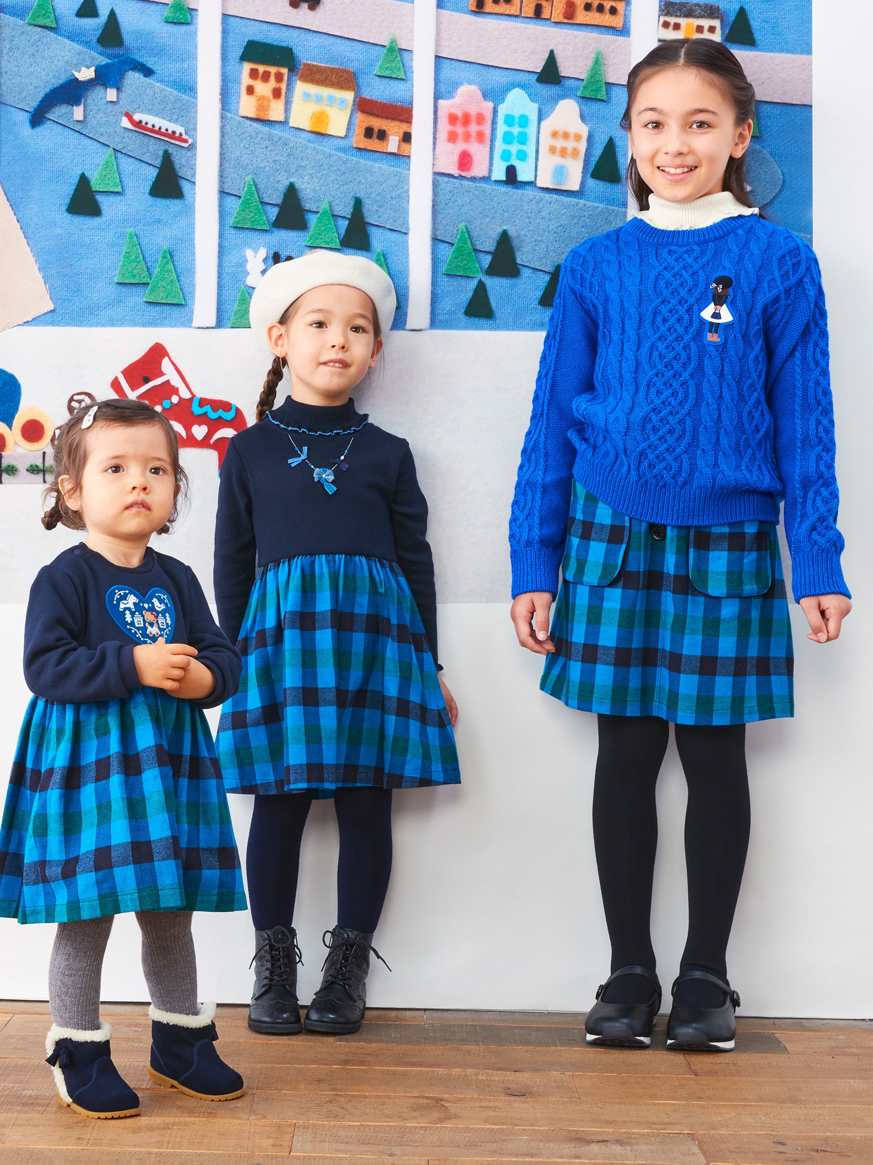 ❇︎2020今季　ファミリア　リバティプリントワンピース　90 新品　未使用キッズ服女の子用(90cm~)