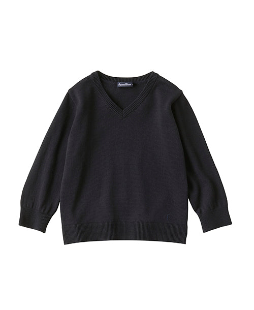 【SALE】3サイズ通園通学リンクVネックセーターセット（110cm・120cm・130cm）【3点】