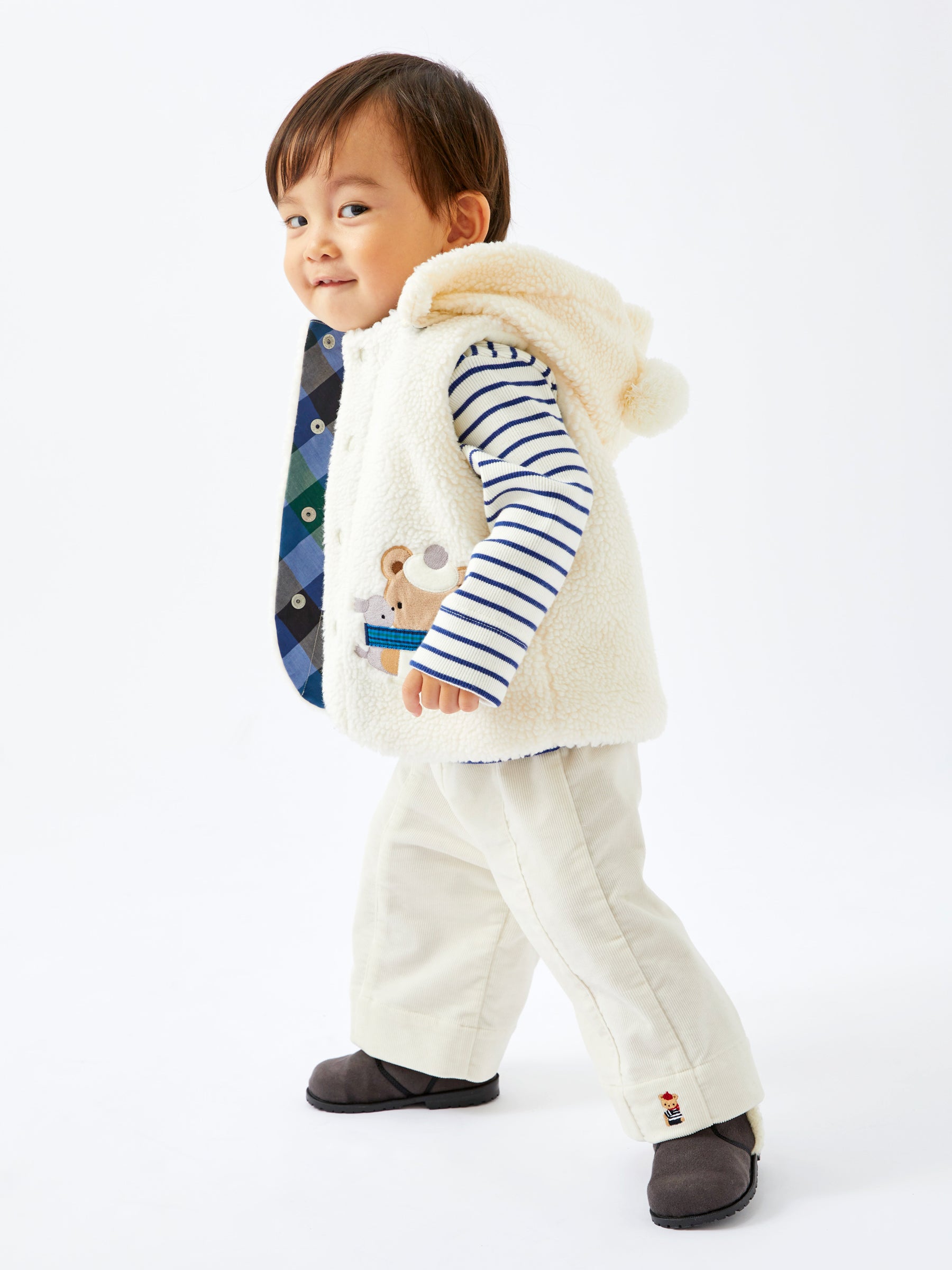 【11/20までの出品】新品★新作★今期★完売　ファミリア　ボア　ベスト　90 ベスト | ファミリア公式サイト