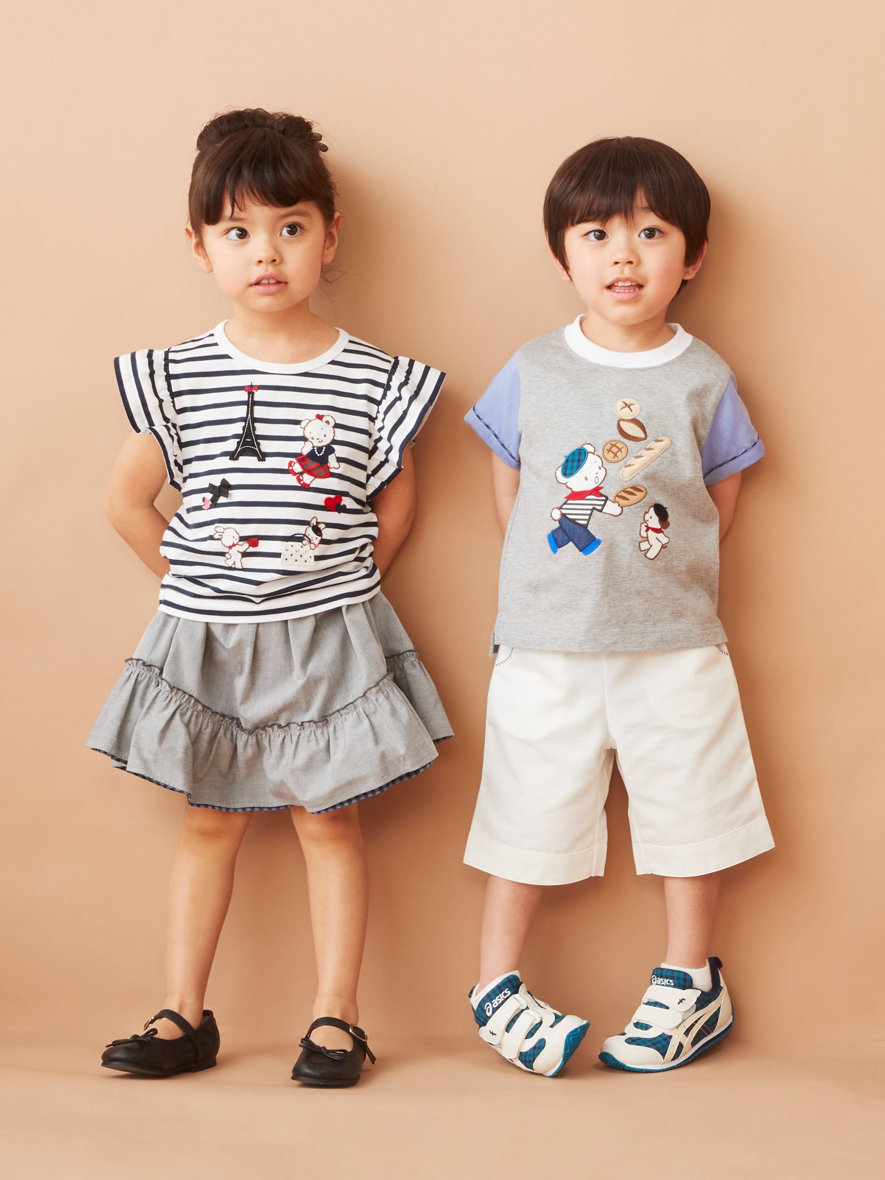 新品未使用familiar ファミリア❤️LiaちゃんTシャツ＆パンツセット❤️80 新品未使用】familiar ファミリア ファミちゃん タグ付き 半袖Tシャツ