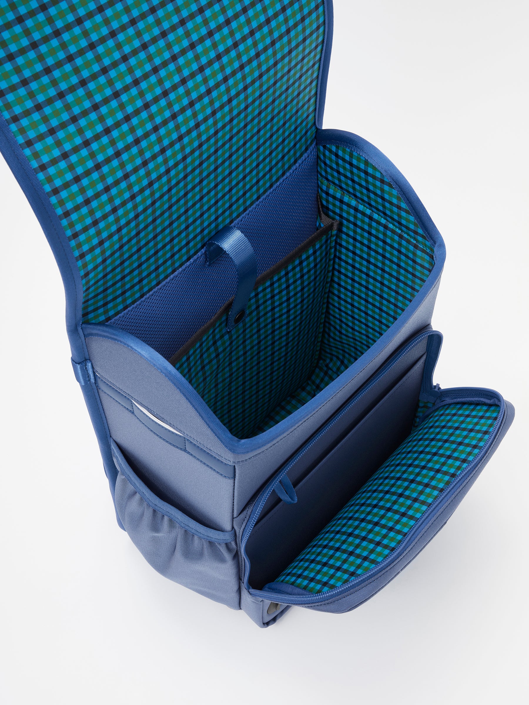 [Made-to-order] air ran. Custom Order Textile (Blue Check)