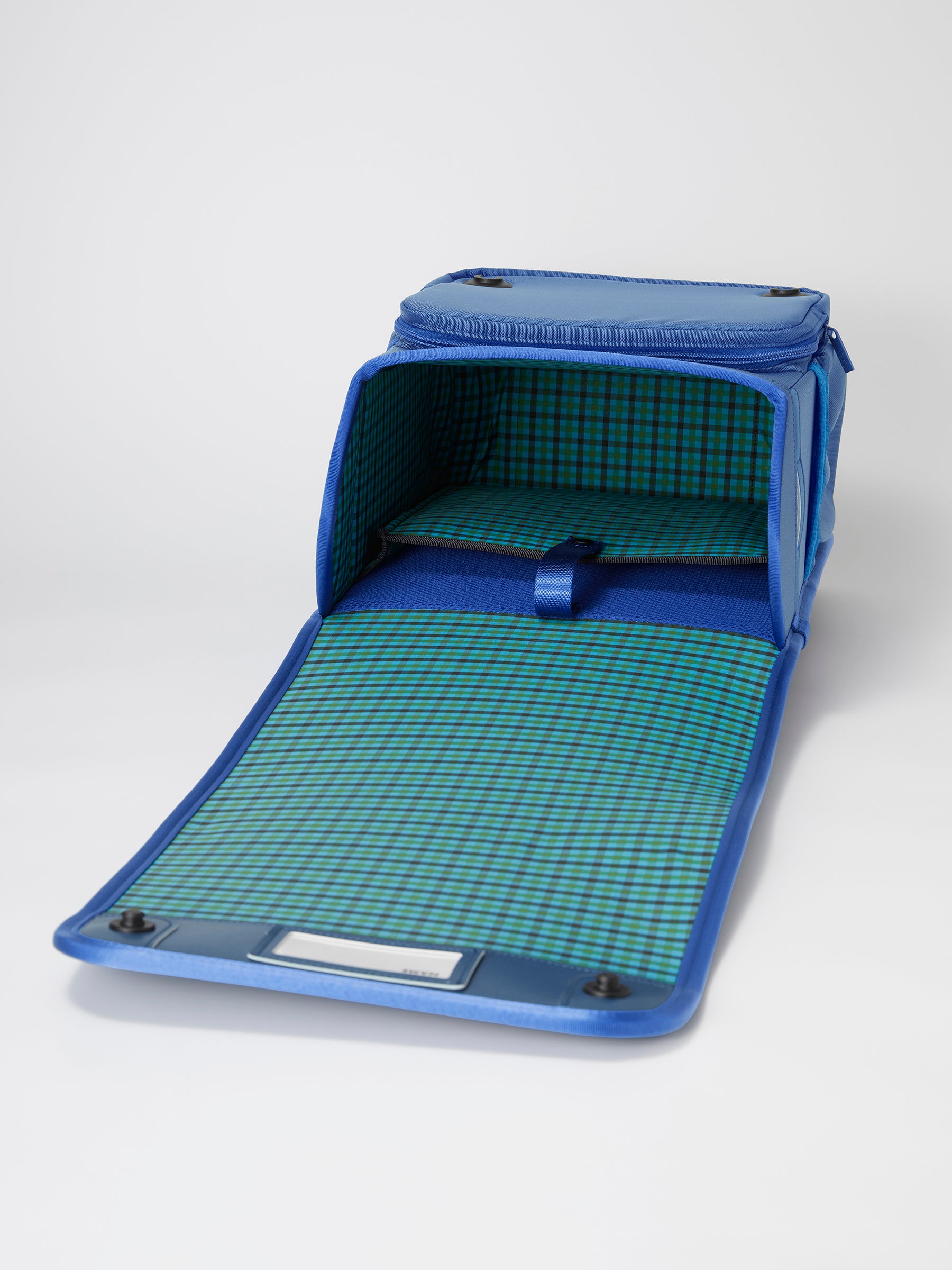 [Made-to-order] air ran. Custom Order Textile (Blue Check)