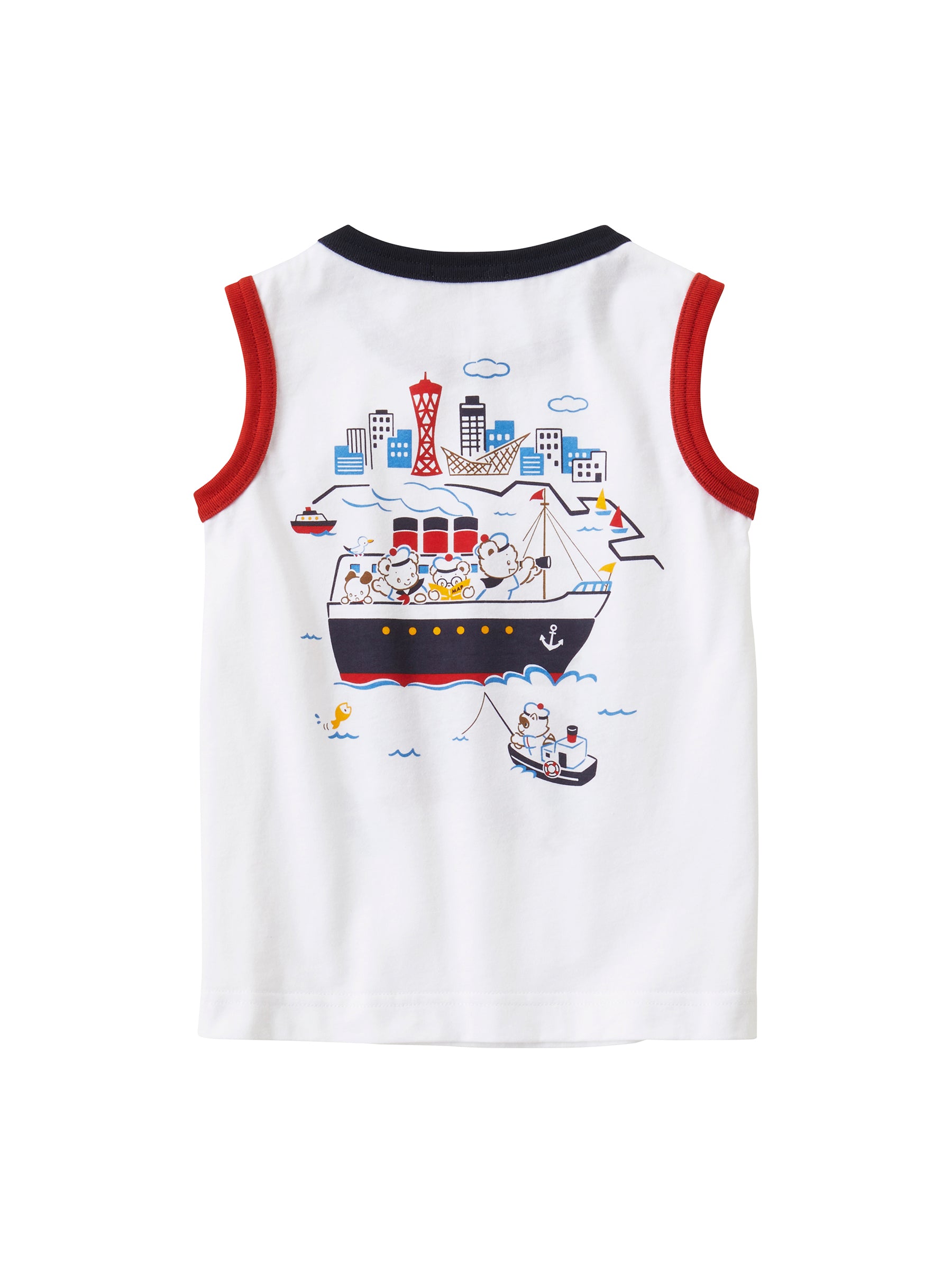 【SALE】使えるタンクトップと使える長袖Tシャツセット（110cm）【4点】