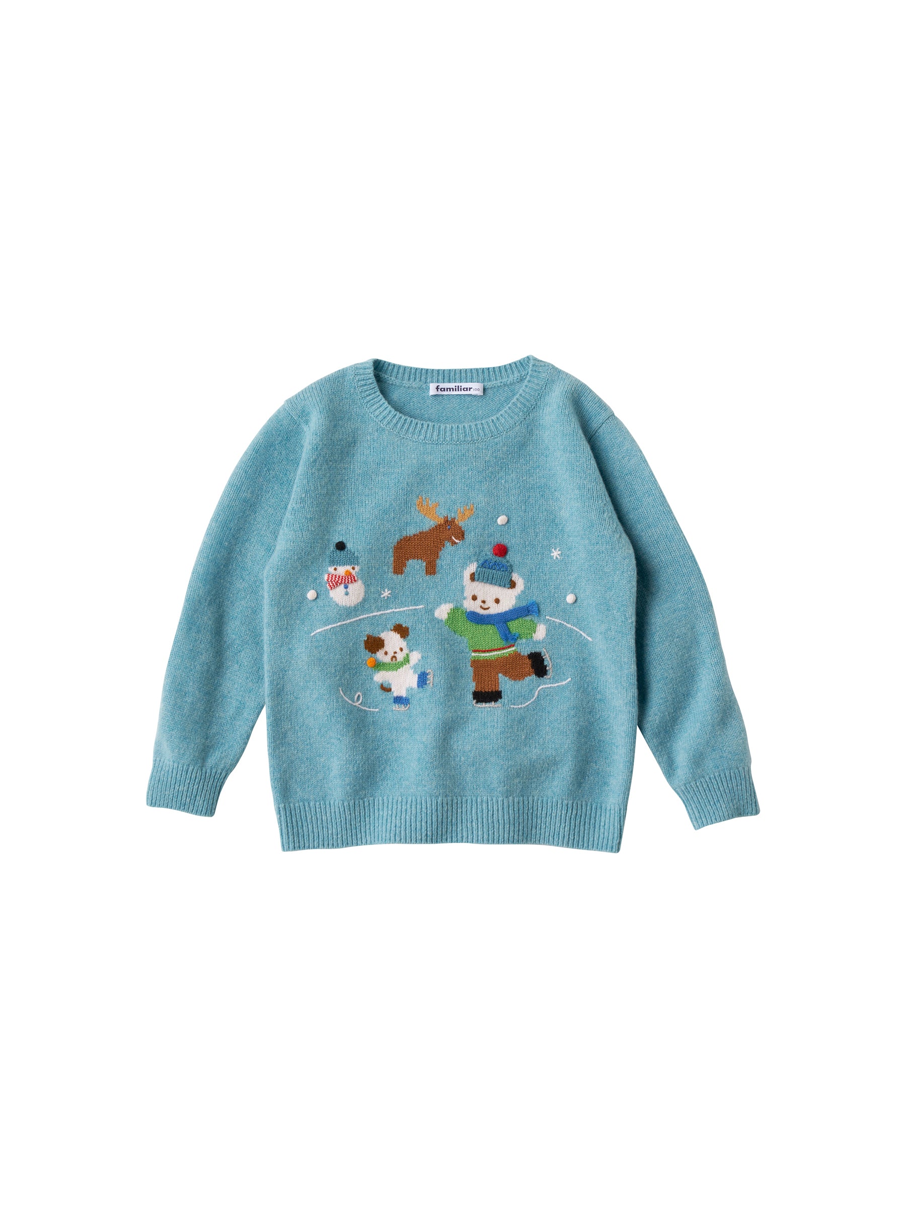 キッズ/ベビー/マタニティfamiliar セーター　ニット　ファミちゃん　クリスマス　90