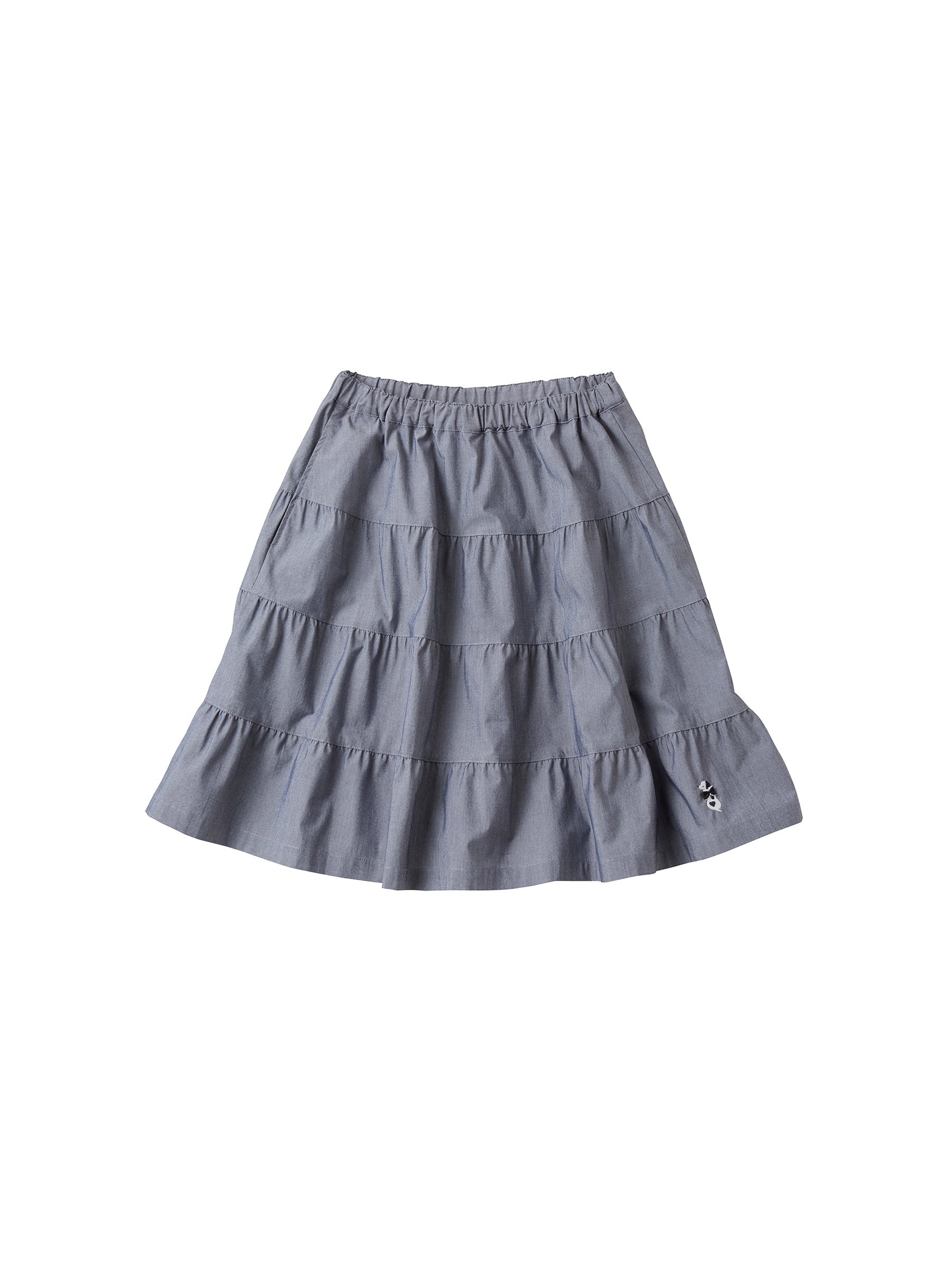 【SALE】ブルーがコーディネートのポイントセーターと合わせやすいスカートセット（140cm）【5点】