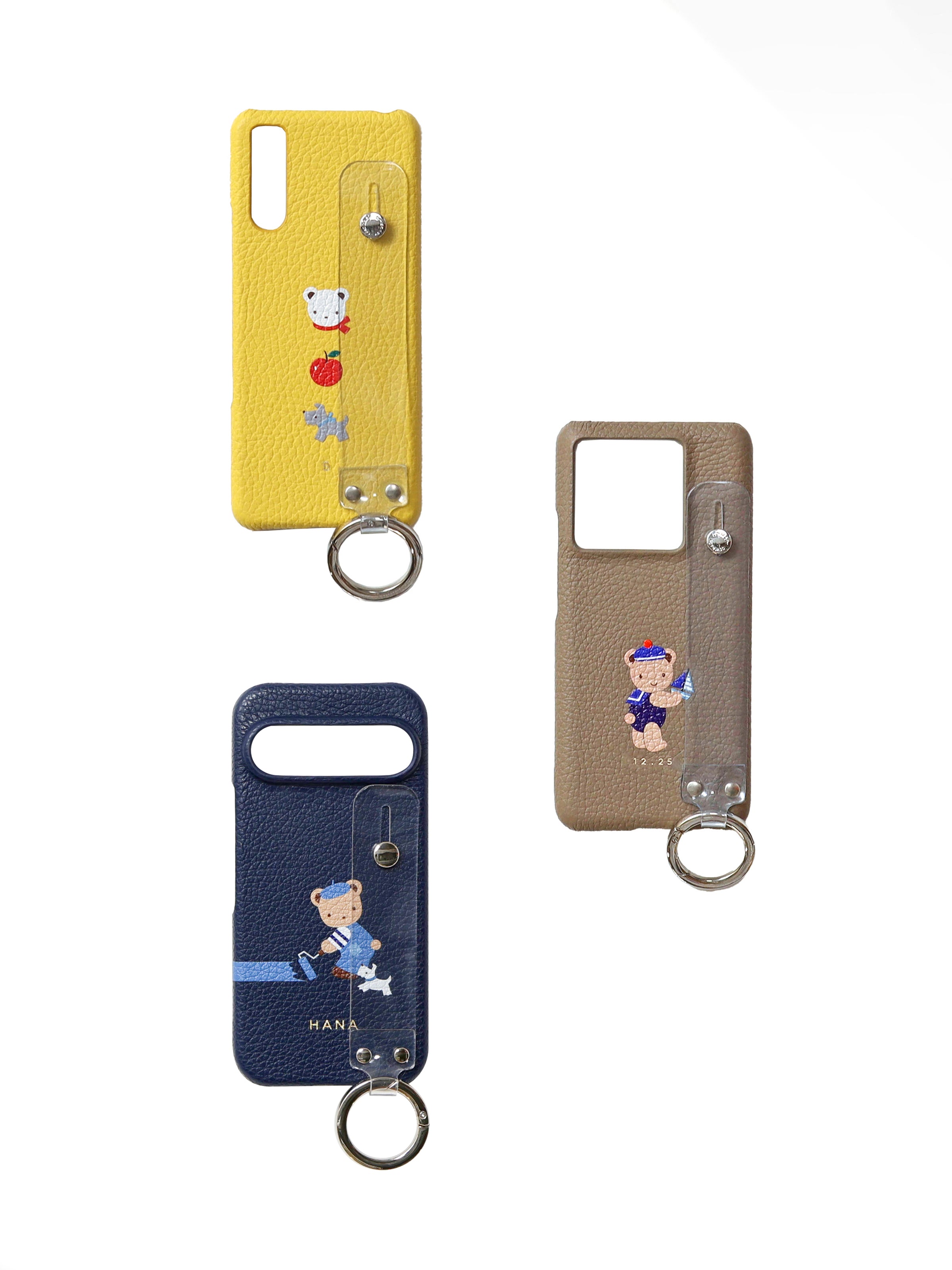 【受注販売】カスタマイズスマホケース（ハンドベルト付き・名入れ）(1月限定)