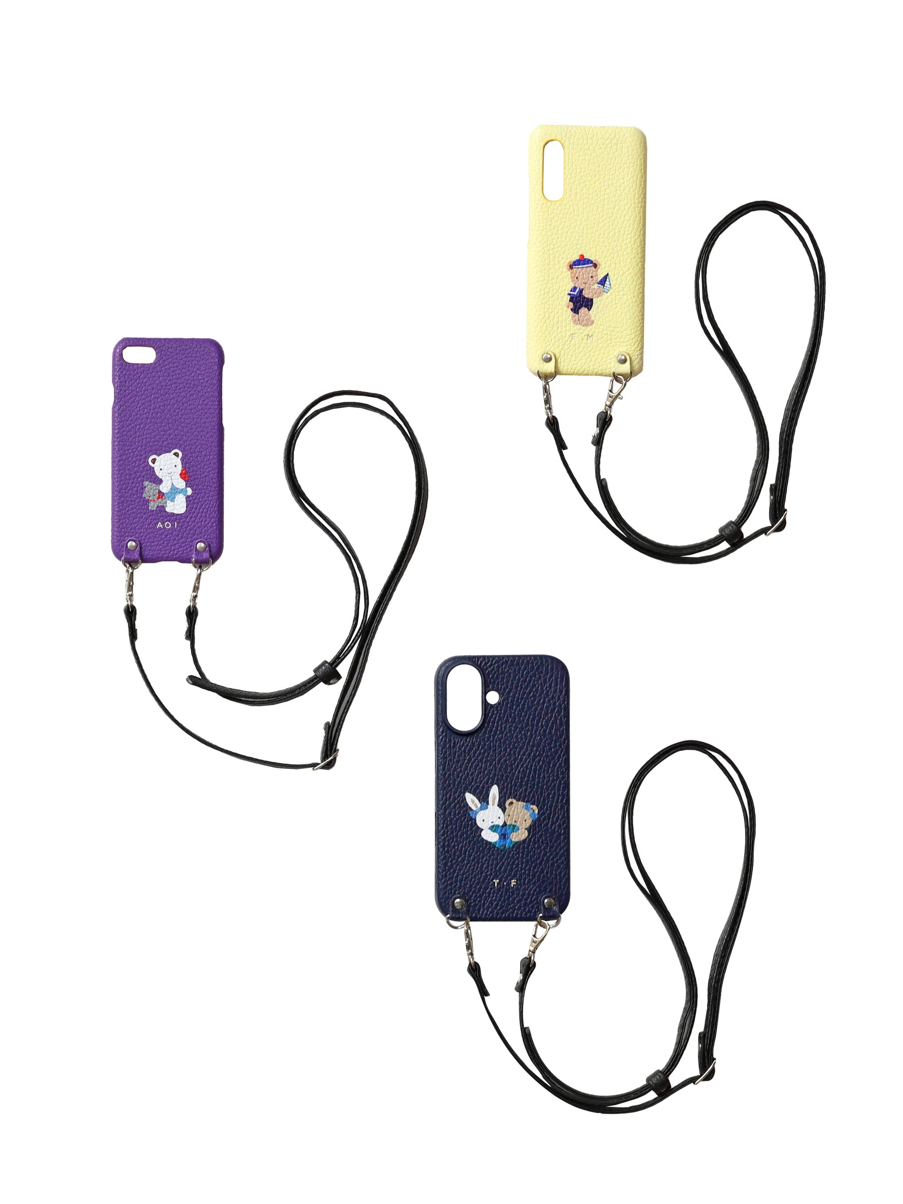 【受注販売】カスタマイズスマホケース（ショルダーストラップ付き・名入れ）(12月限定)