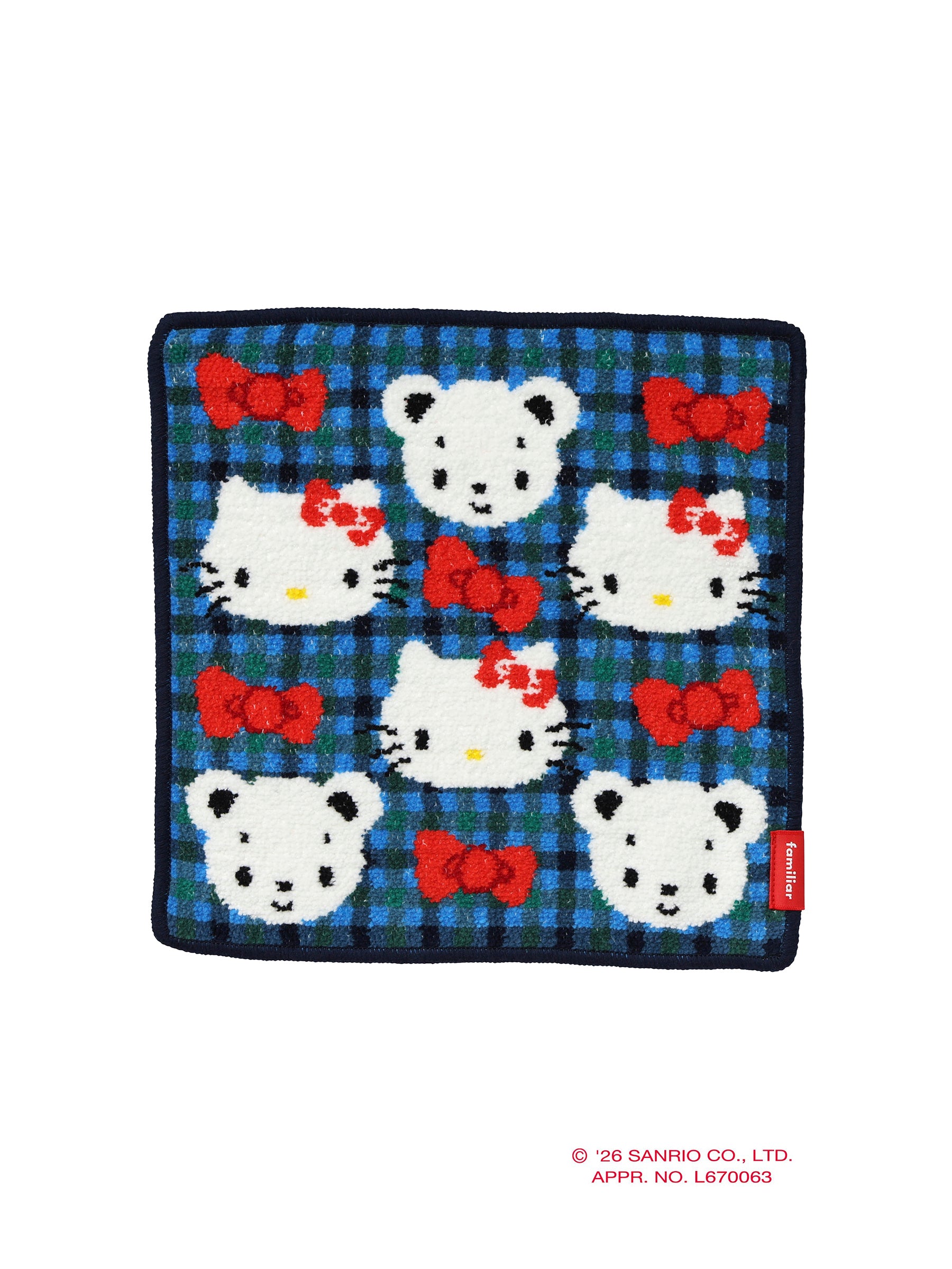 タオルハンカチ〈ハローキティ × familiar〉