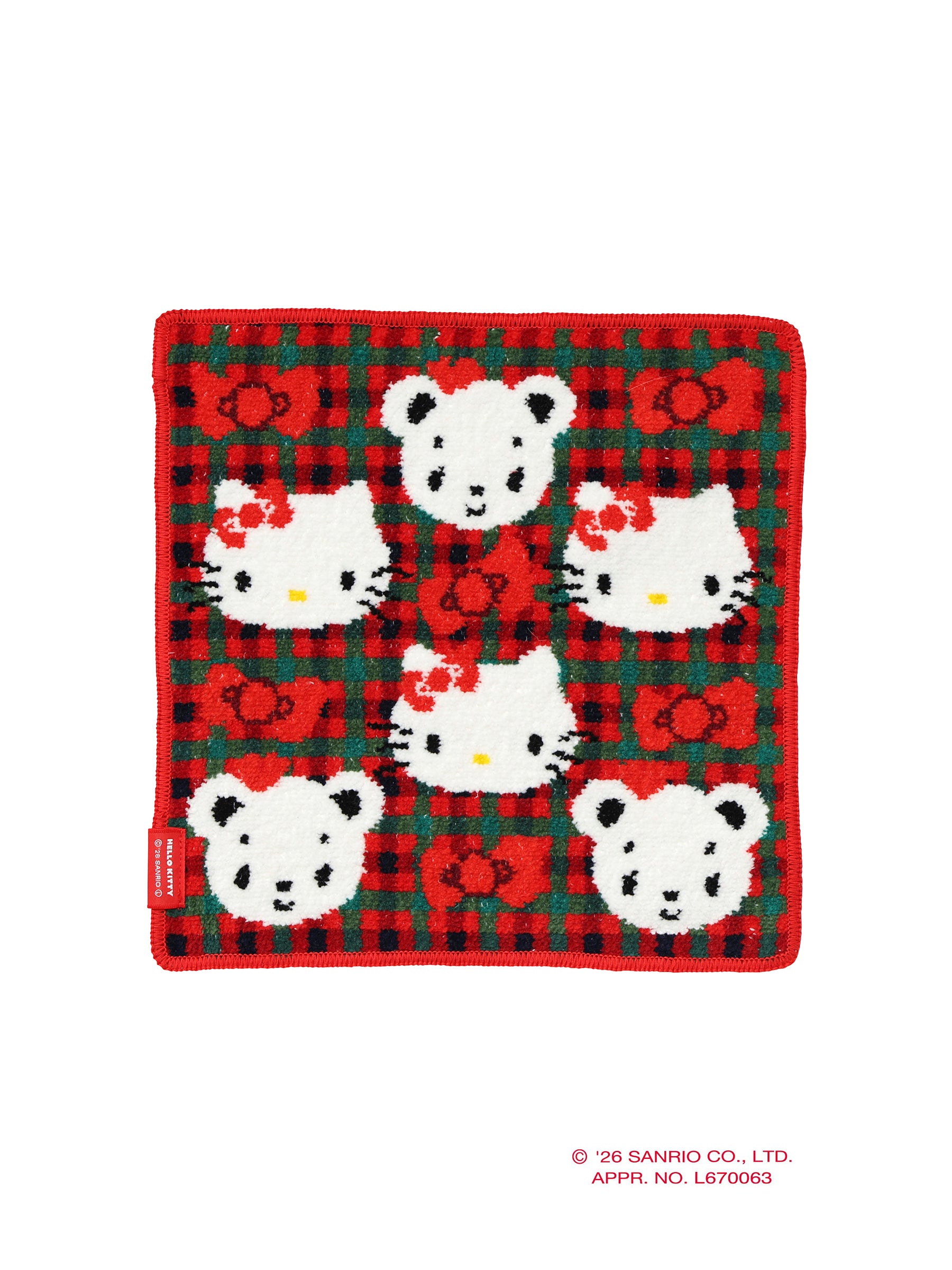 タオルハンカチ〈ハローキティ × familiar〉