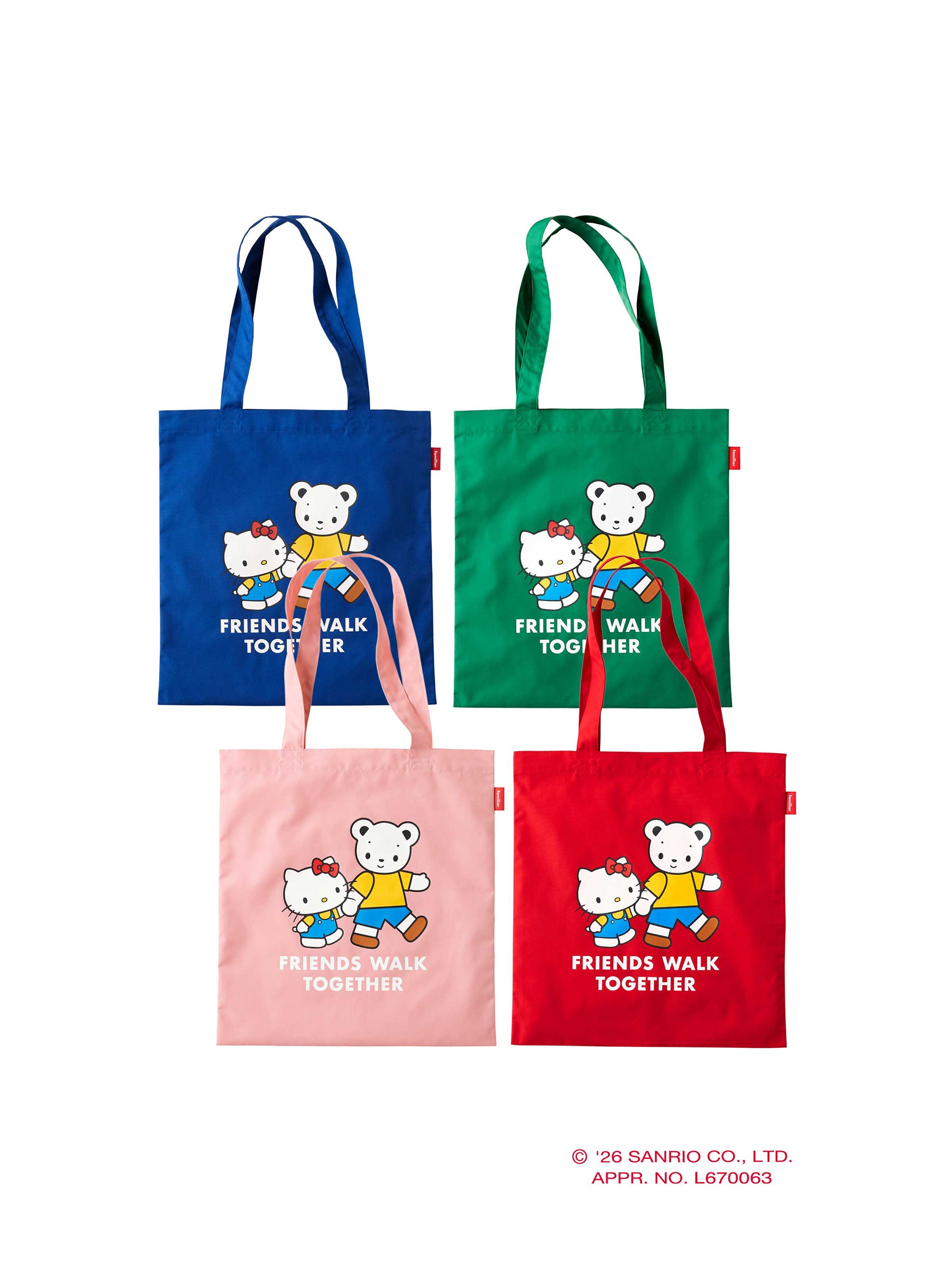 バッグ〈ハローキティ × familiar〉