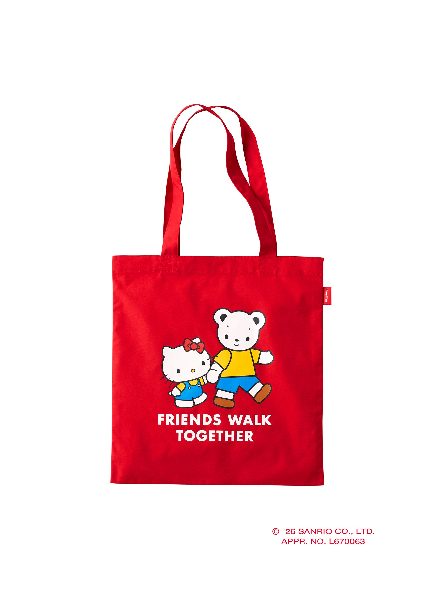 バッグ〈ハローキティ × familiar〉