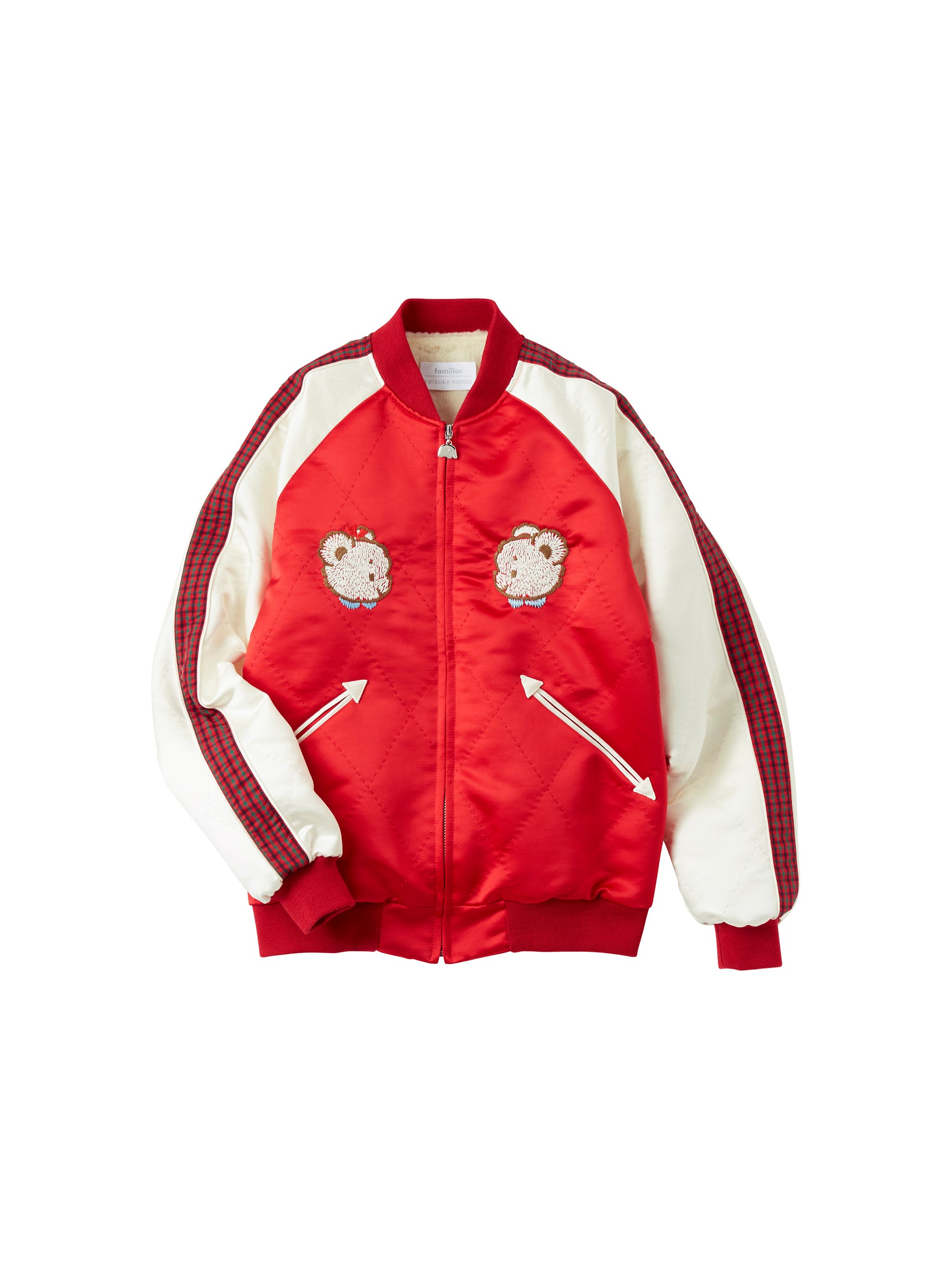 【受注販売】ファミちゃんとリンゴの木のスカジャン〈keisuke kanda × familiar〉