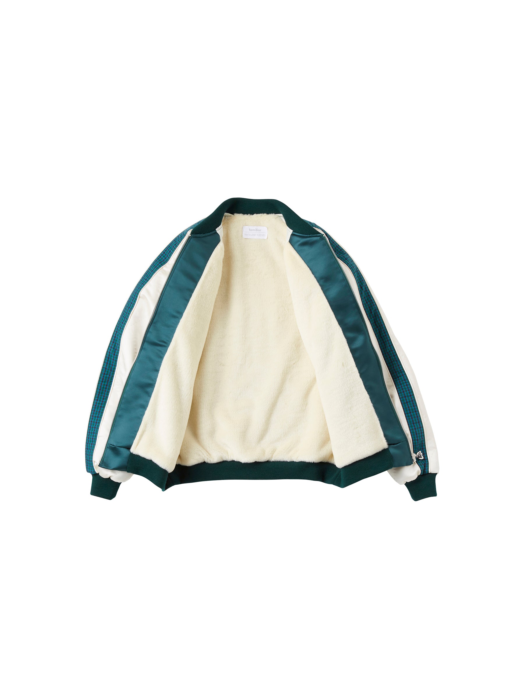 【受注販売】ファミちゃんとリンゴの木のスカジャン〈keisuke kanda × familiar〉