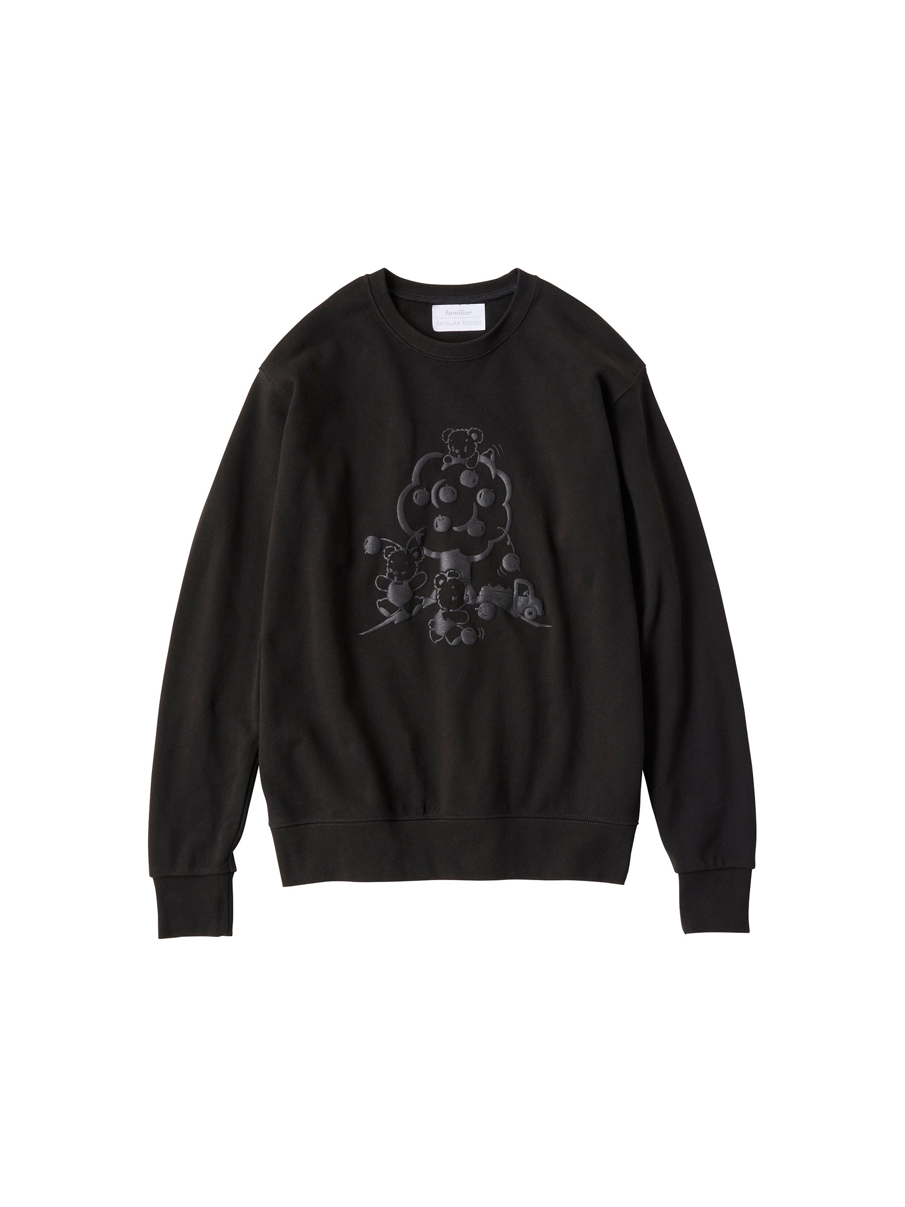 【受注販売】立体プリントのトレーナー（りんご）〈keisuke kanda × familiar〉