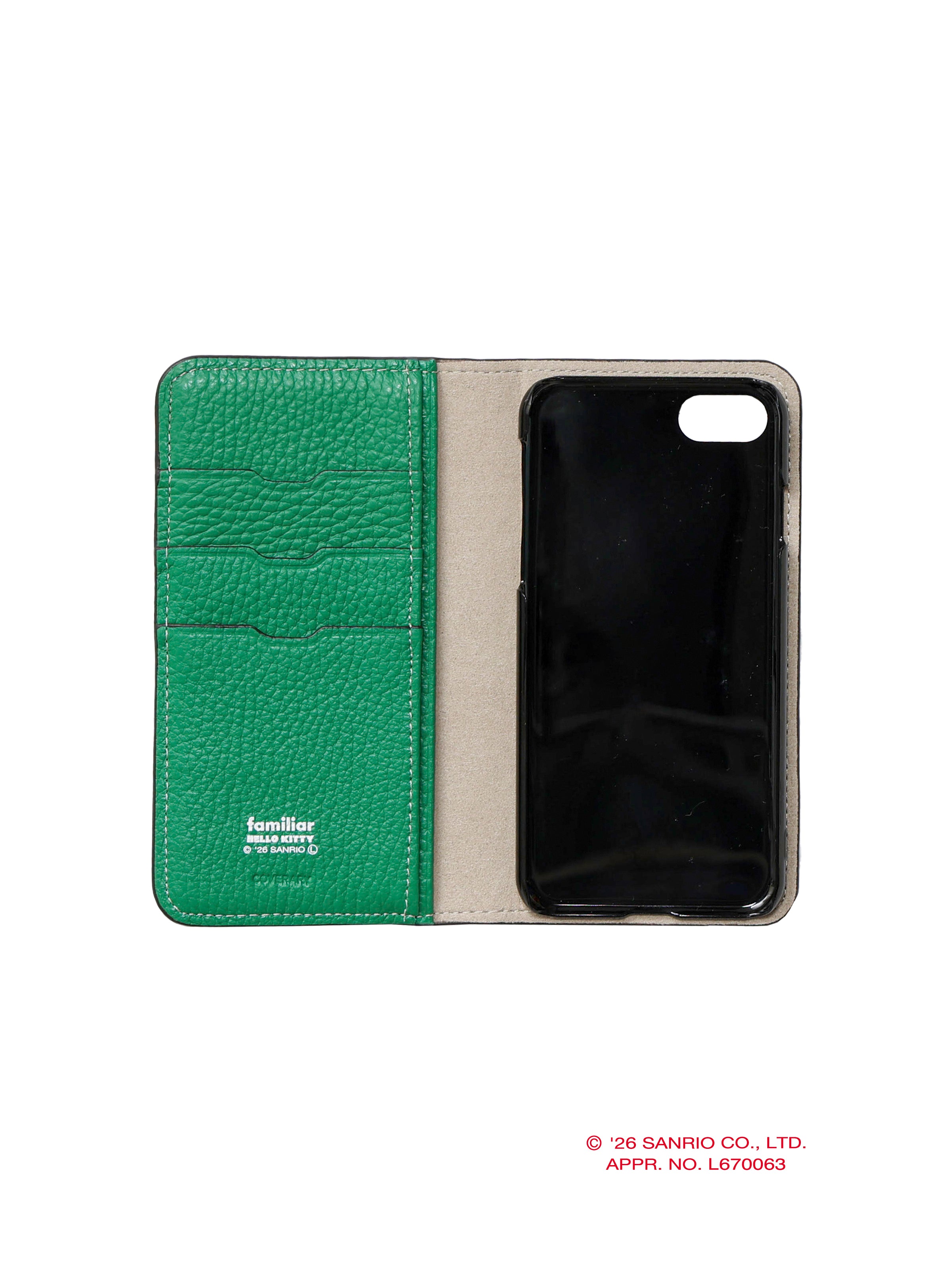 ♡familiar ファミリア 手帳型 スマートフォン ケース スマホケース♡ 受注販売】カスタマイズスマホケース（手帳型）〈ハローキティ