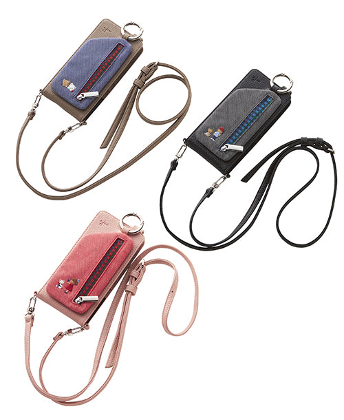 新品・完売品】familiar×ajew☆スマホケース マルチケースM-