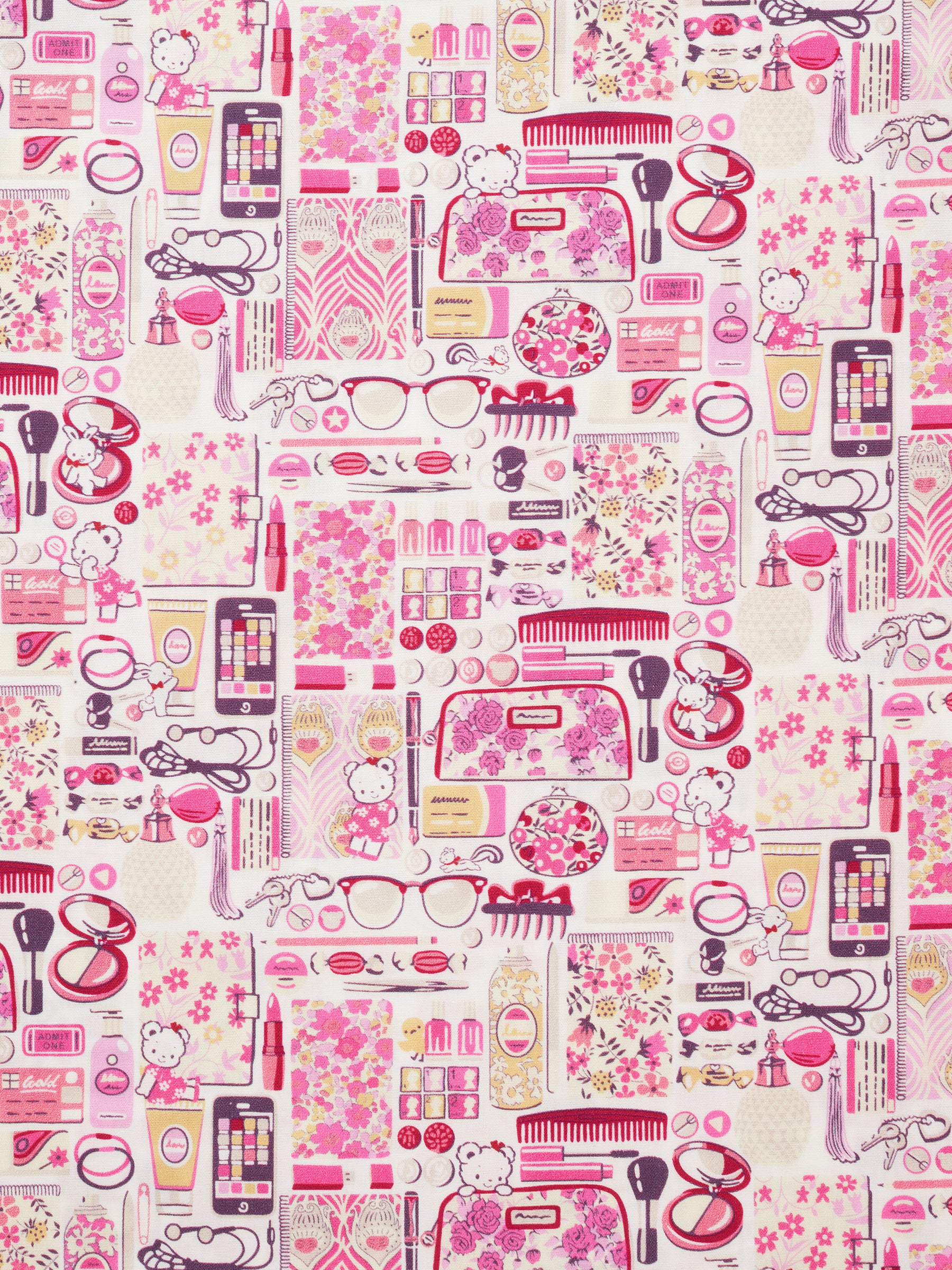 iPhoneケース（14Pro）〈familiar Made with Liberty Fabrics 