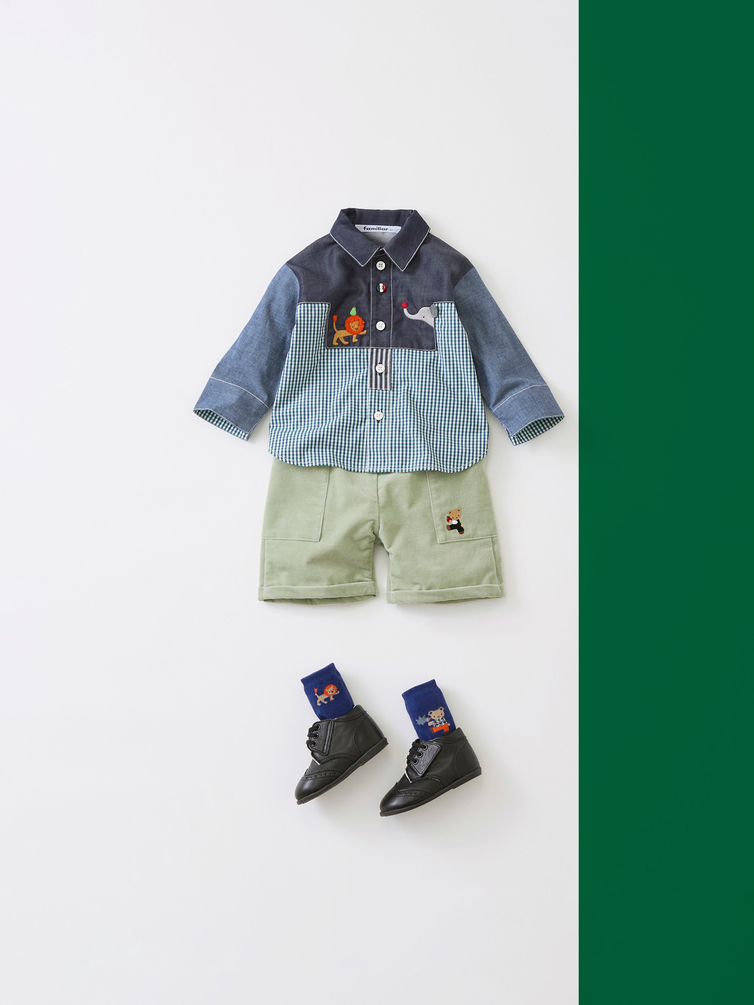 ぽ*ぽ様 familiar ベビー服2枚　おまけ ぽ*ぽ様 familiar ベビー服2枚 おまけ