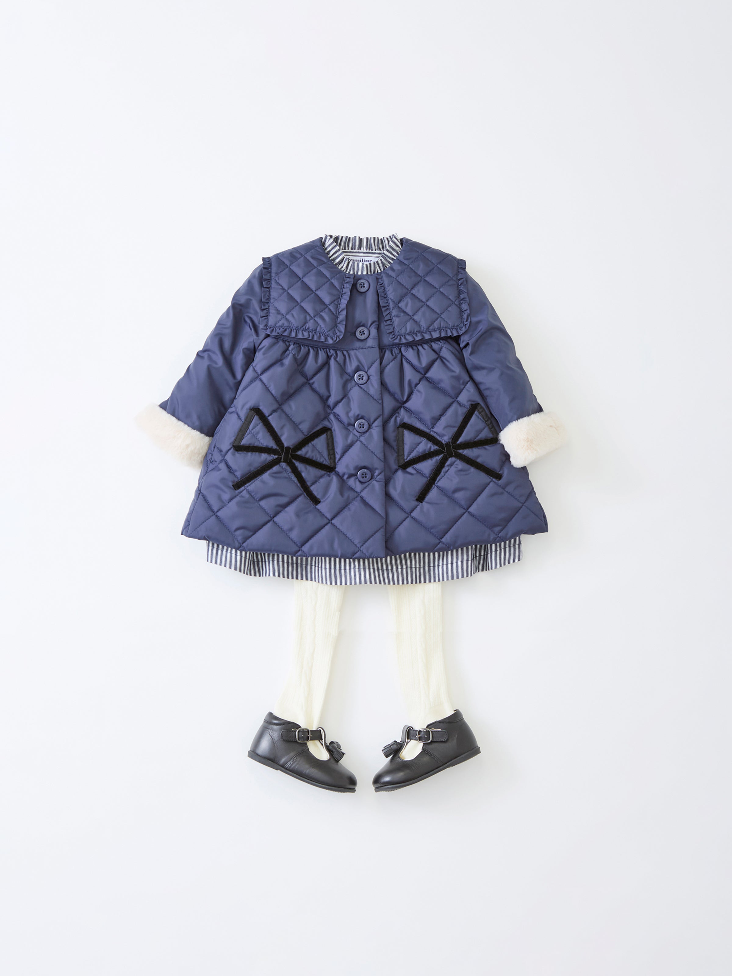 最終価格【美品】ファミリア　キュロット　青系チェック　綿100% 起毛　130㎝ 最終価格【美品】ファミリア キュロット 青系チェック 綿100